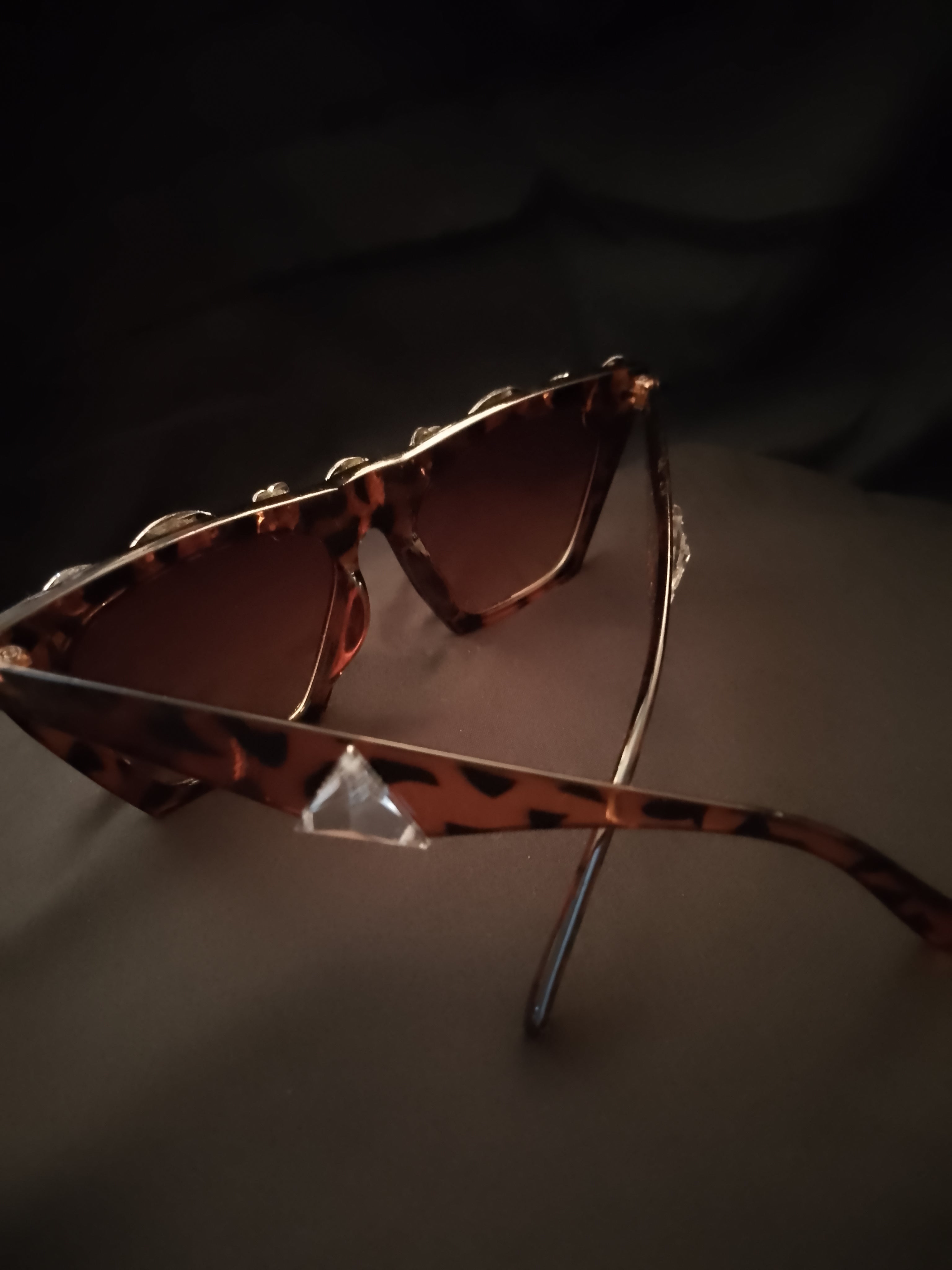 Coffee Couture Shades Silver Rhinestones