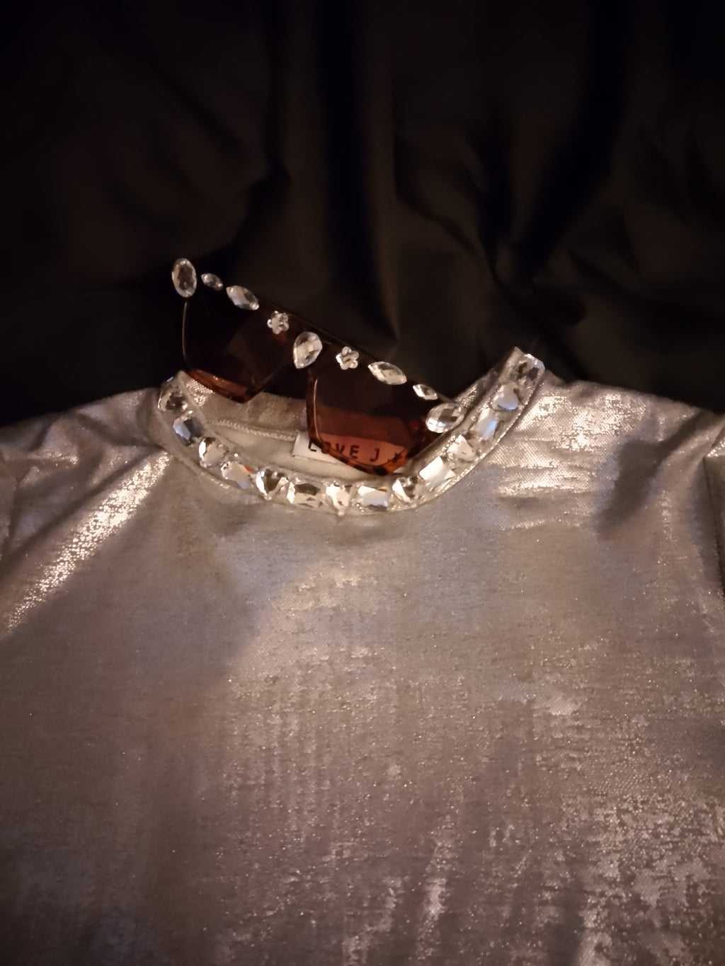 Chrome Aura Crop Top