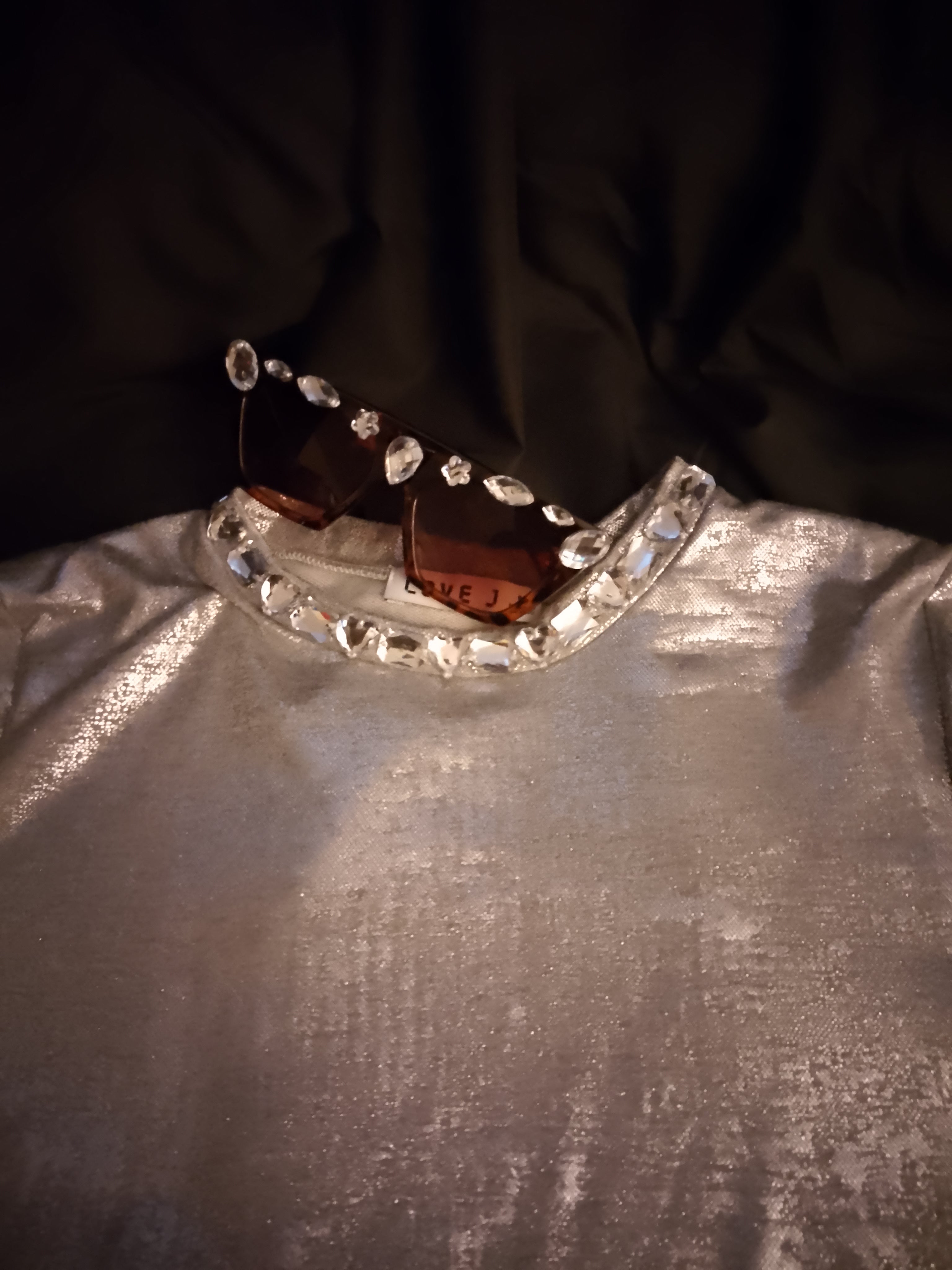 Chrome Aura Crop Top
