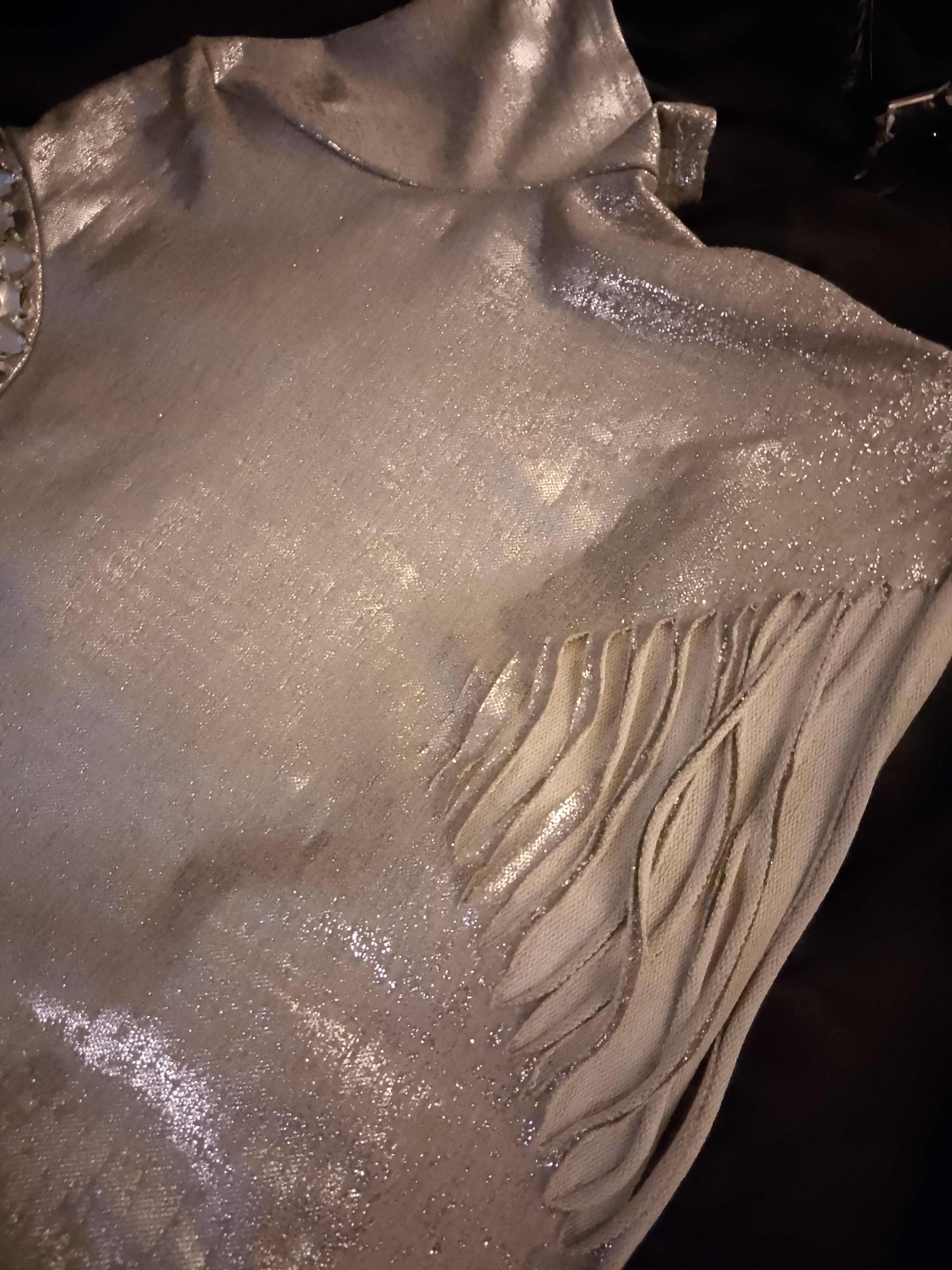 Chrome Aura Crop Top