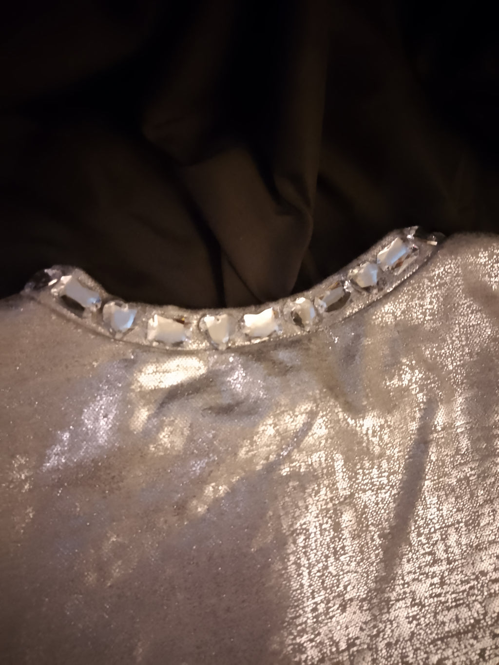 Chrome Aura Crop Top