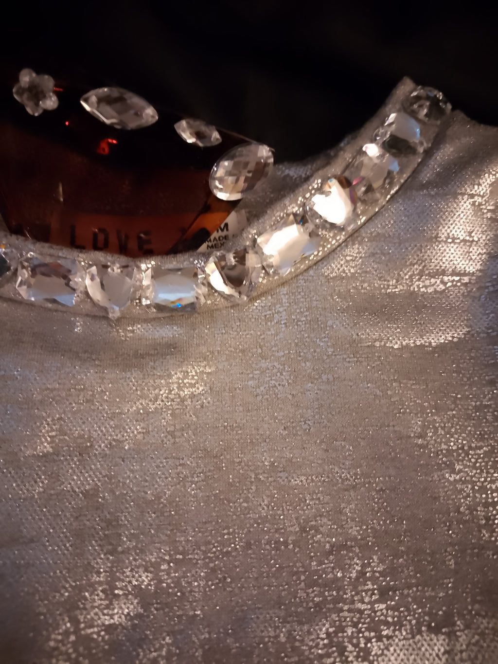 Chrome Aura Crop Top