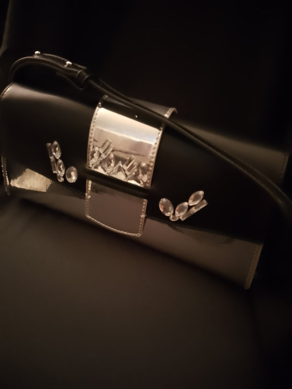 Imperial Black Chrome Platinum Regal Metallic Bag