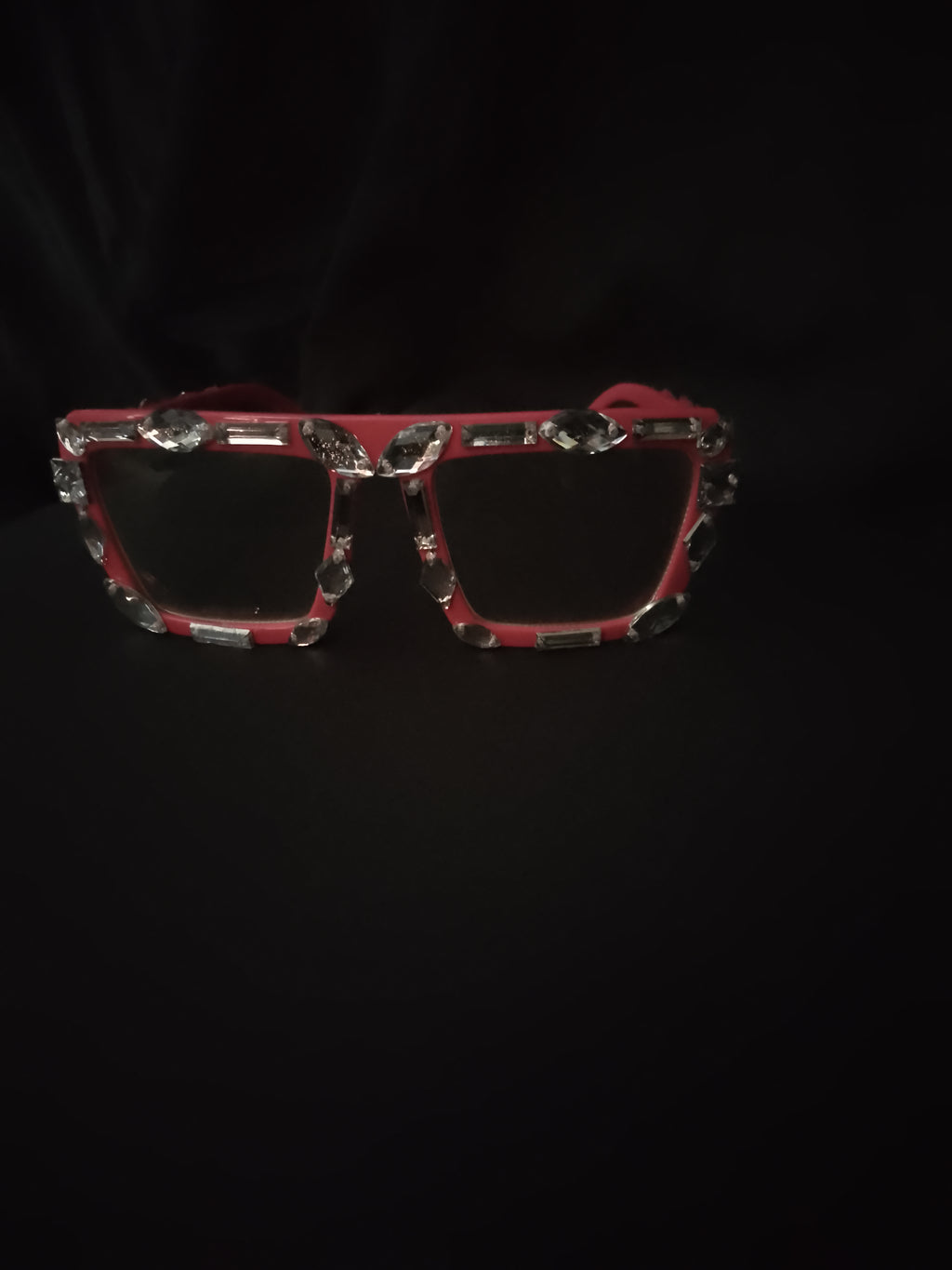 Living Out Loud Dusty Rose Glasses Silver Rhinestones