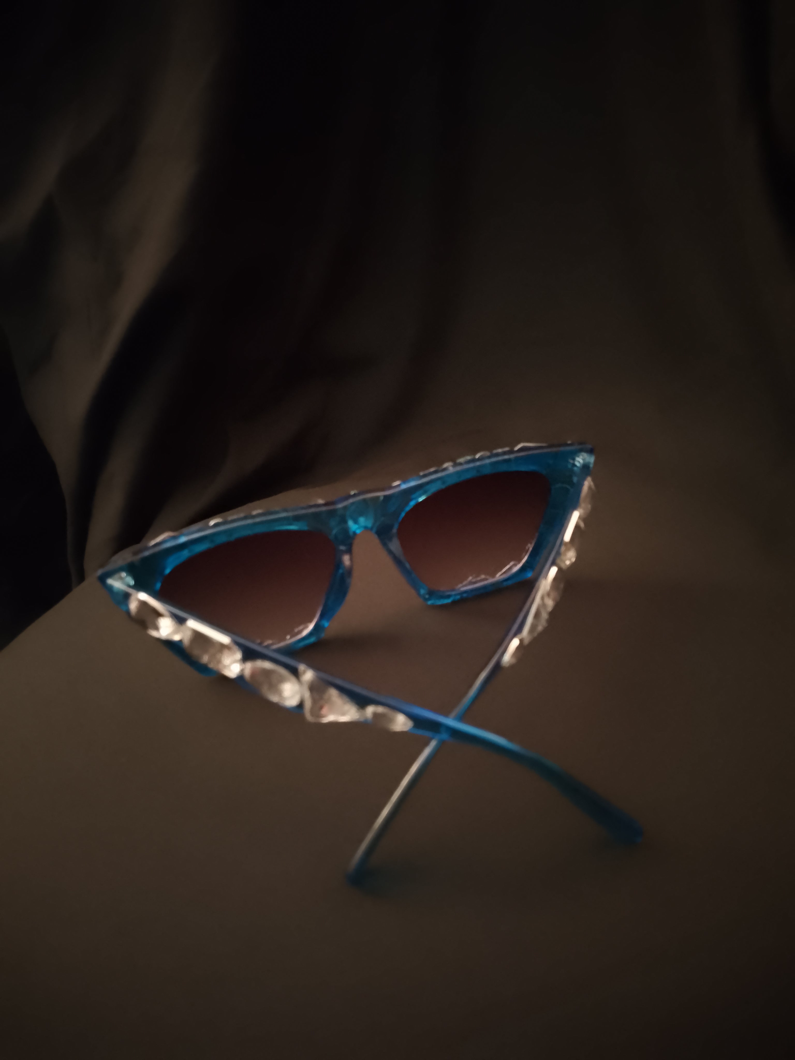 Indigo Blue Sassy & Fierce Frame Glasses