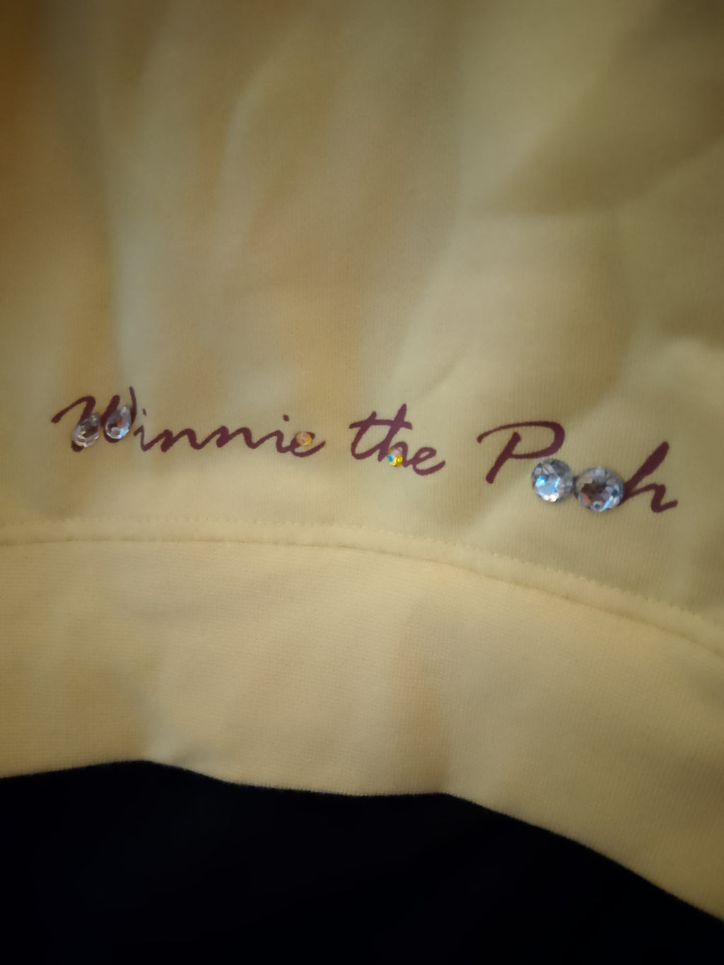 Cozy Sunflower Rhinestones Yellow Long Sleeve Sports Sweater