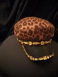 Classic Seductive Leopard Print Captain Hat