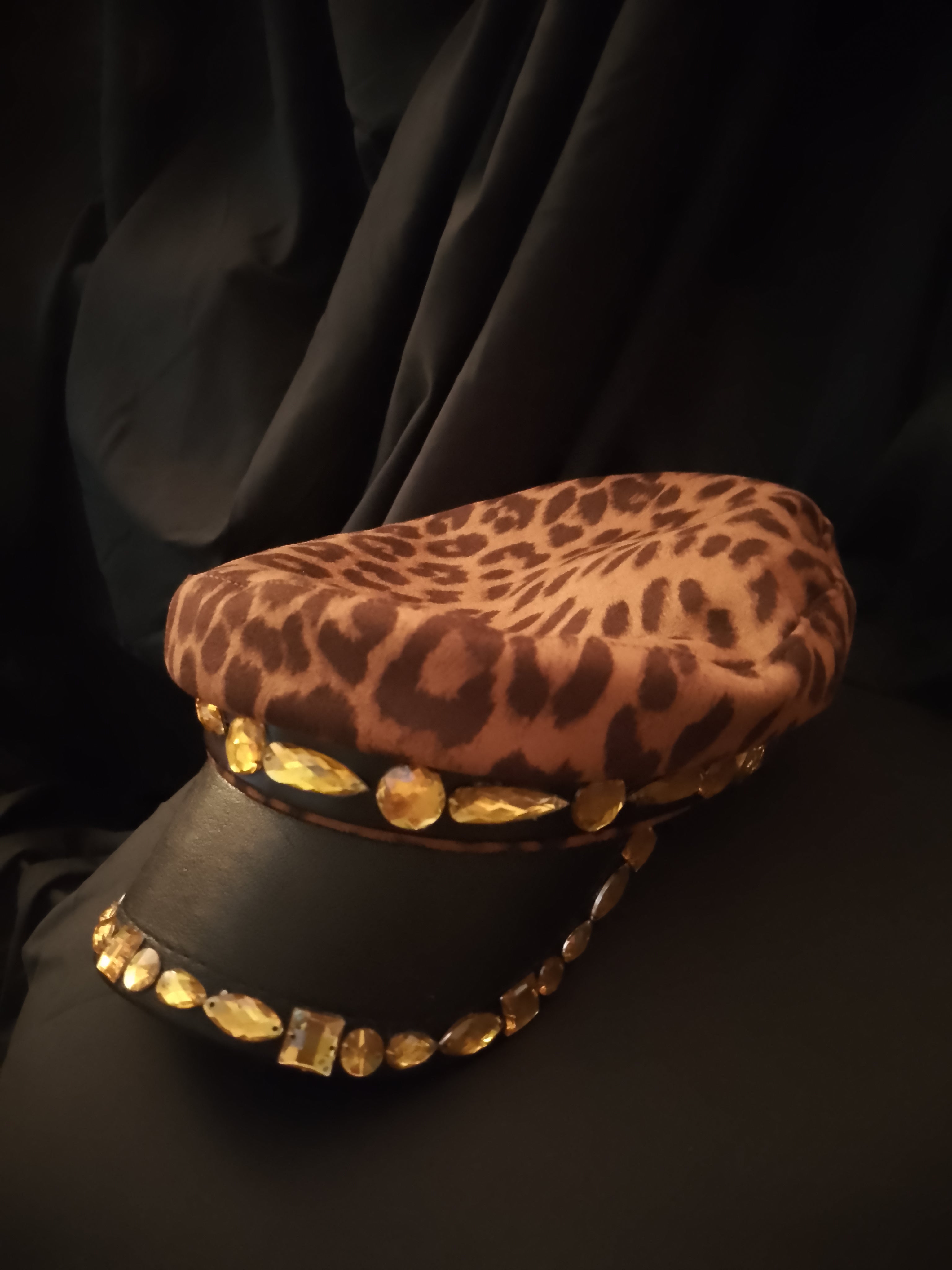 Classic Seductive Leopard Print Captain Hat