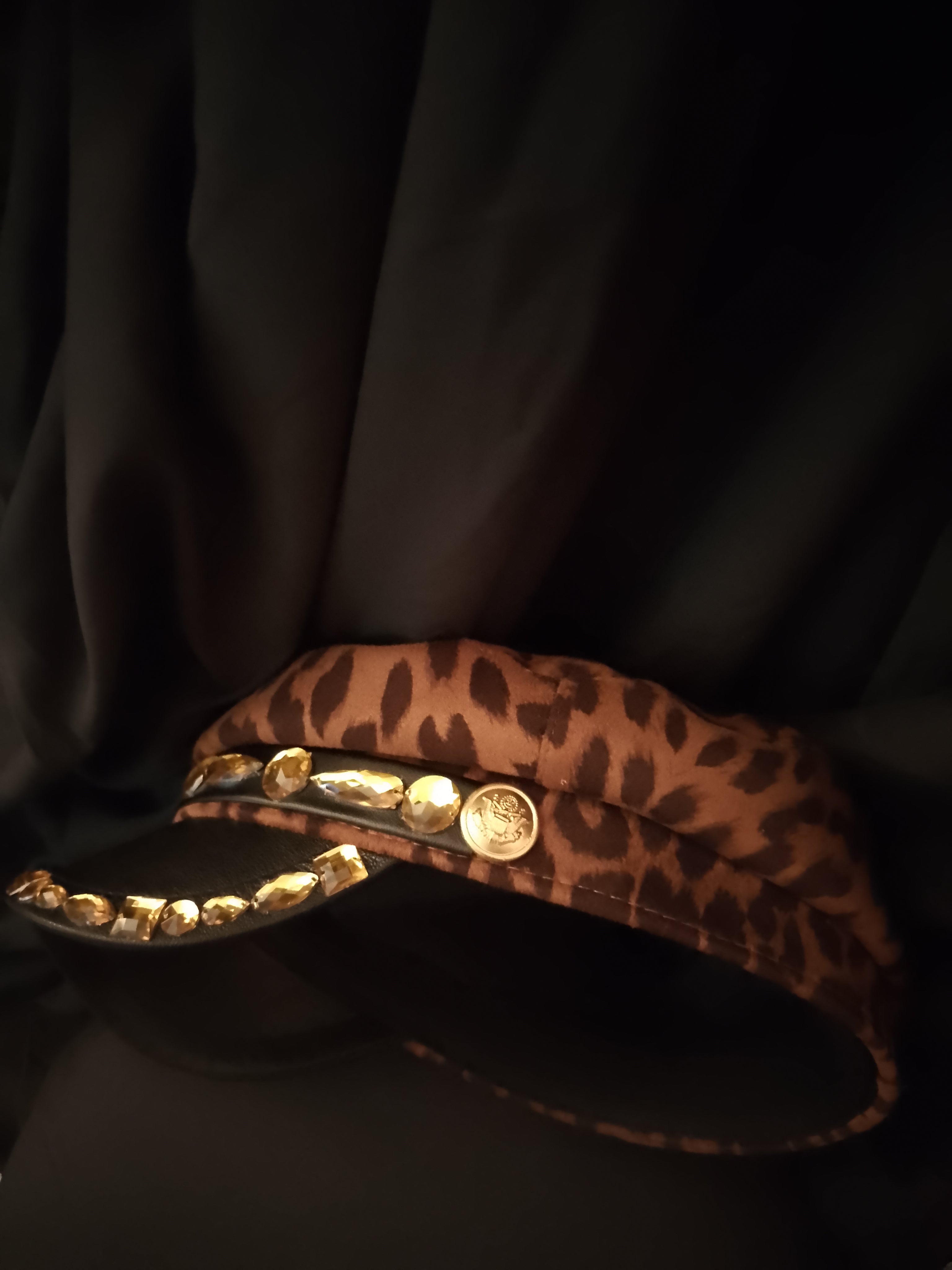 Classic Seductive Leopard Print Captain Hat