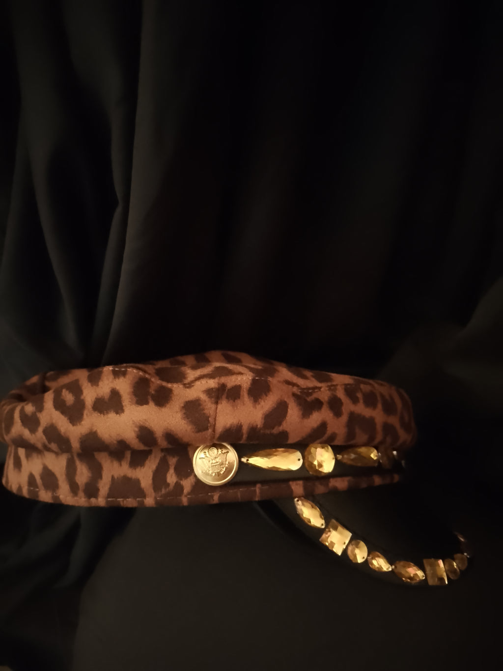 Classic Seductive Leopard Print Captain Hat