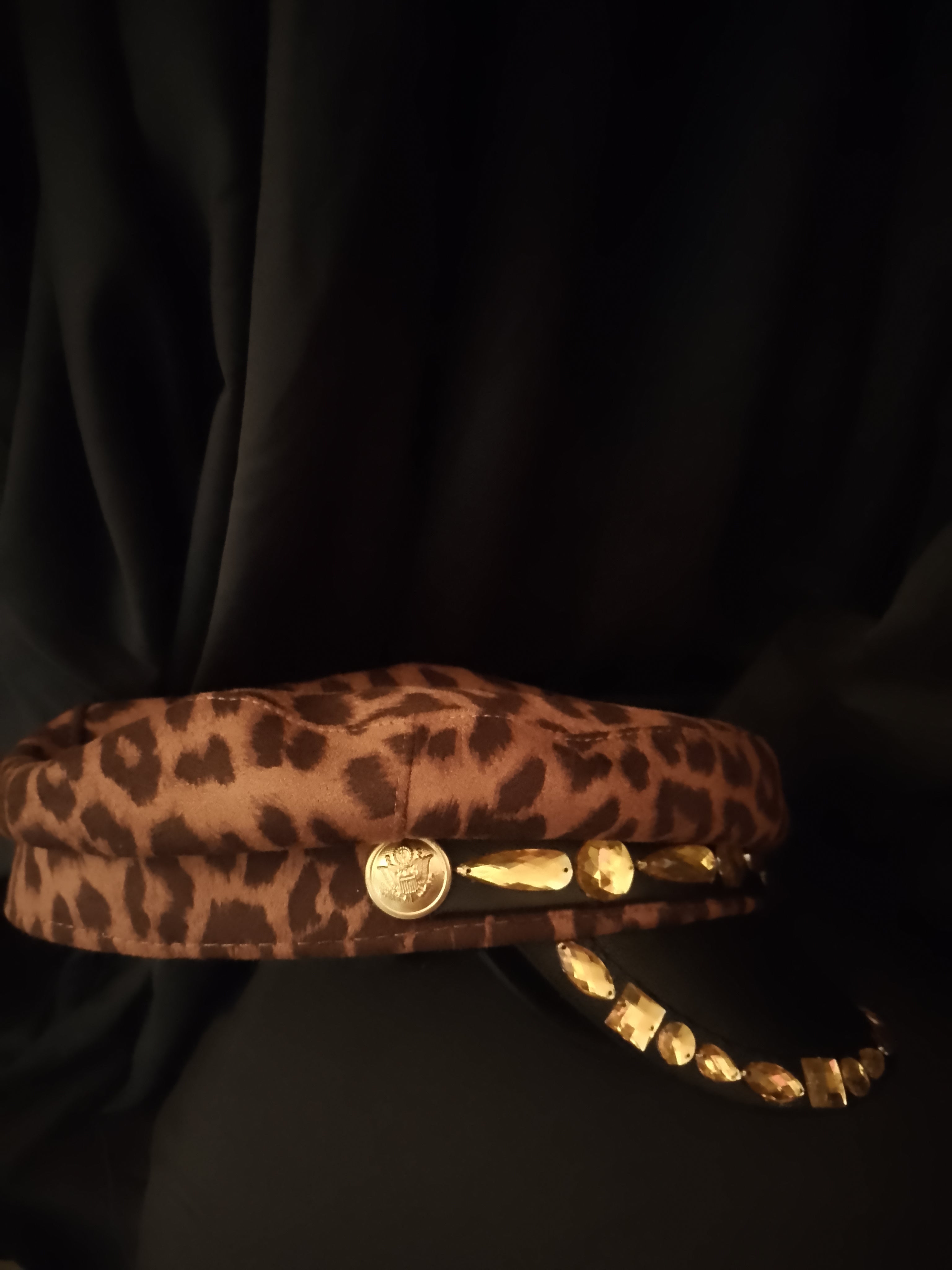 Classic Seductive Leopard Print Captain Hat