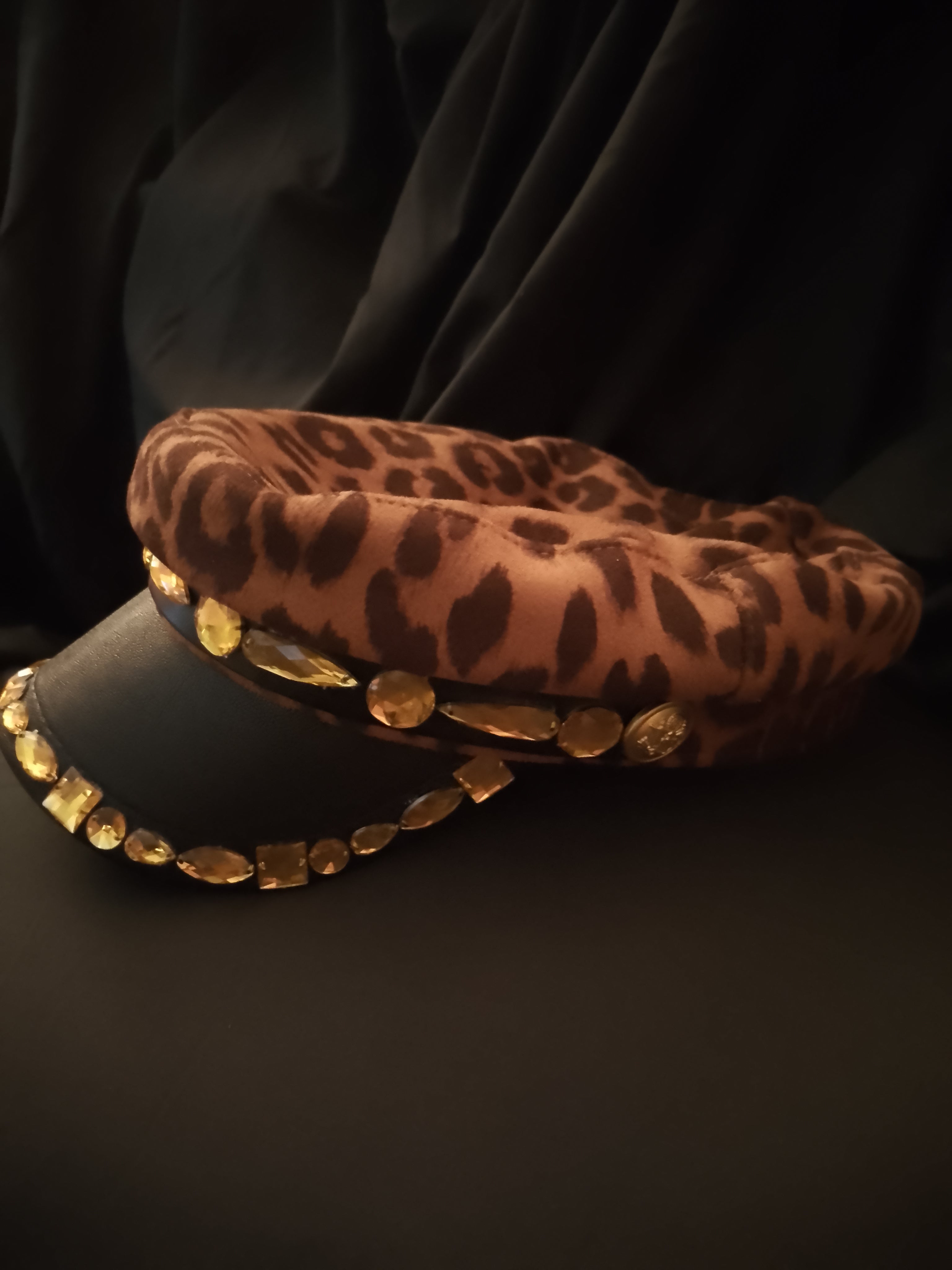 Classic Seductive Leopard Print Captain Hat