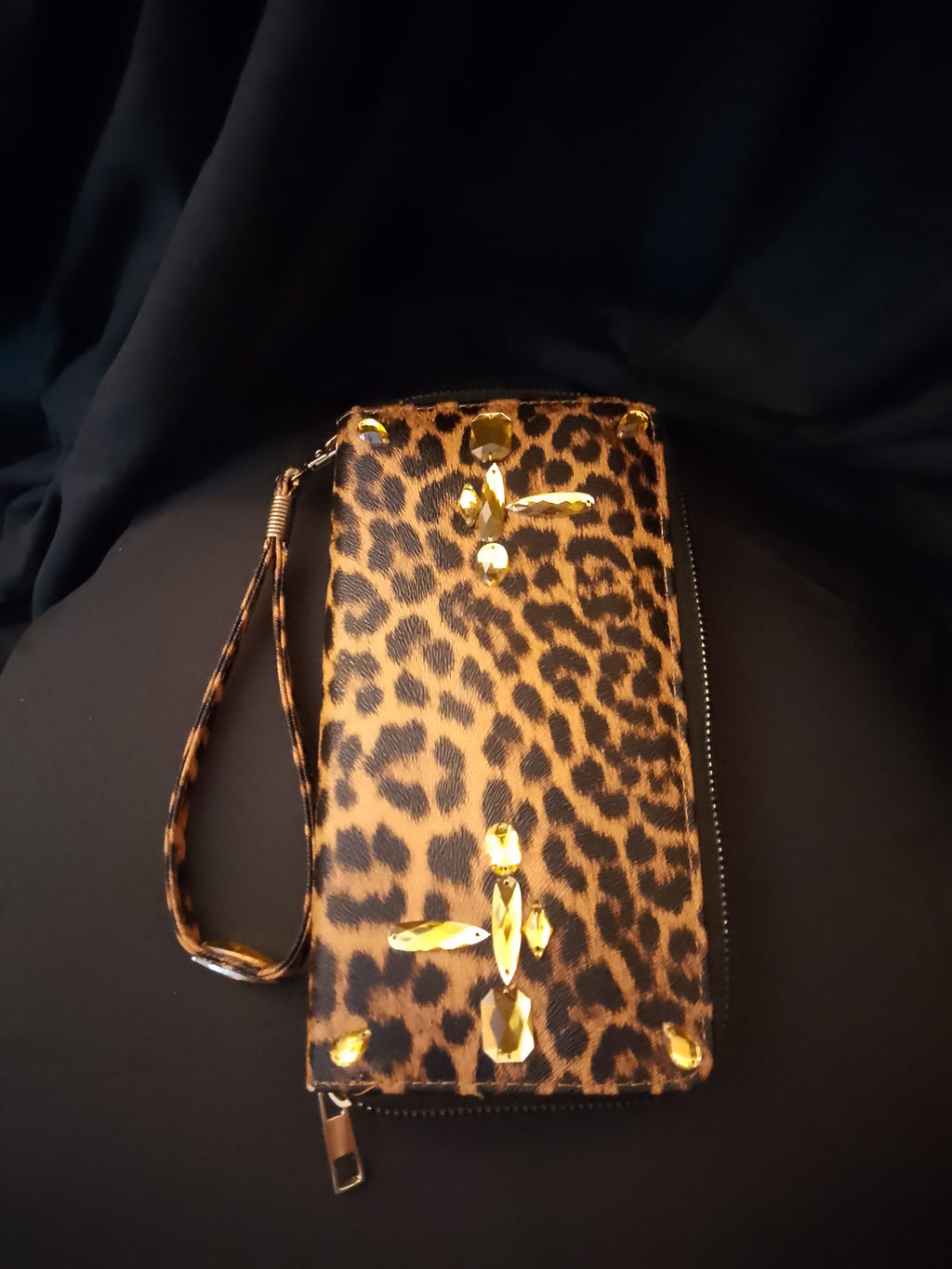 Disco Honey Leopard Clutch Hand Bag