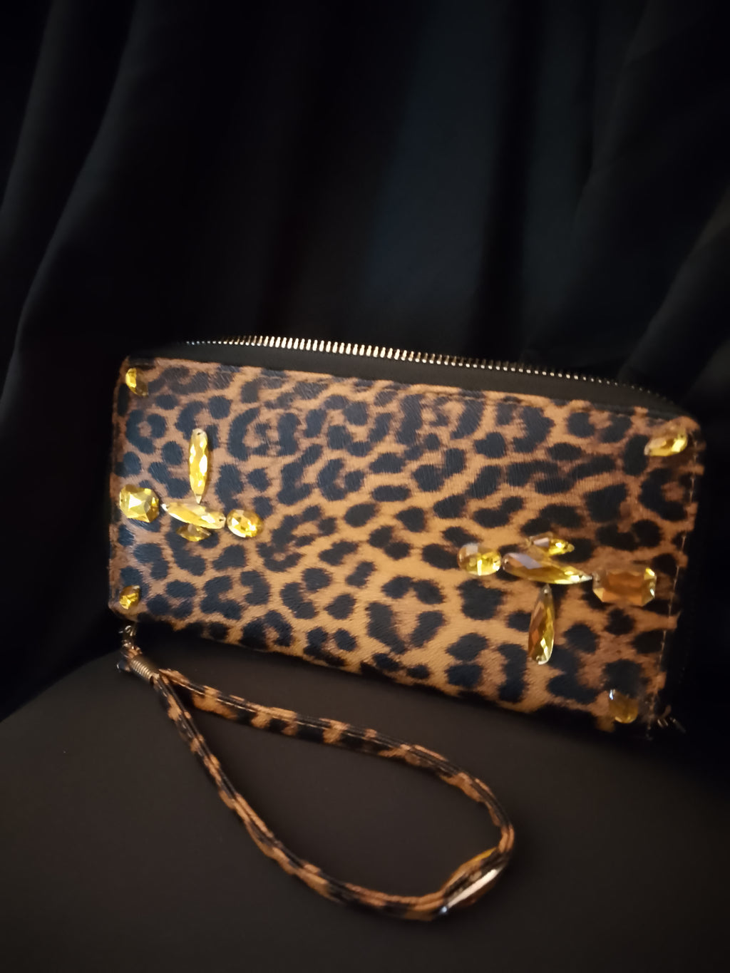 Disco Honey Leopard Clutch Hand Bag
