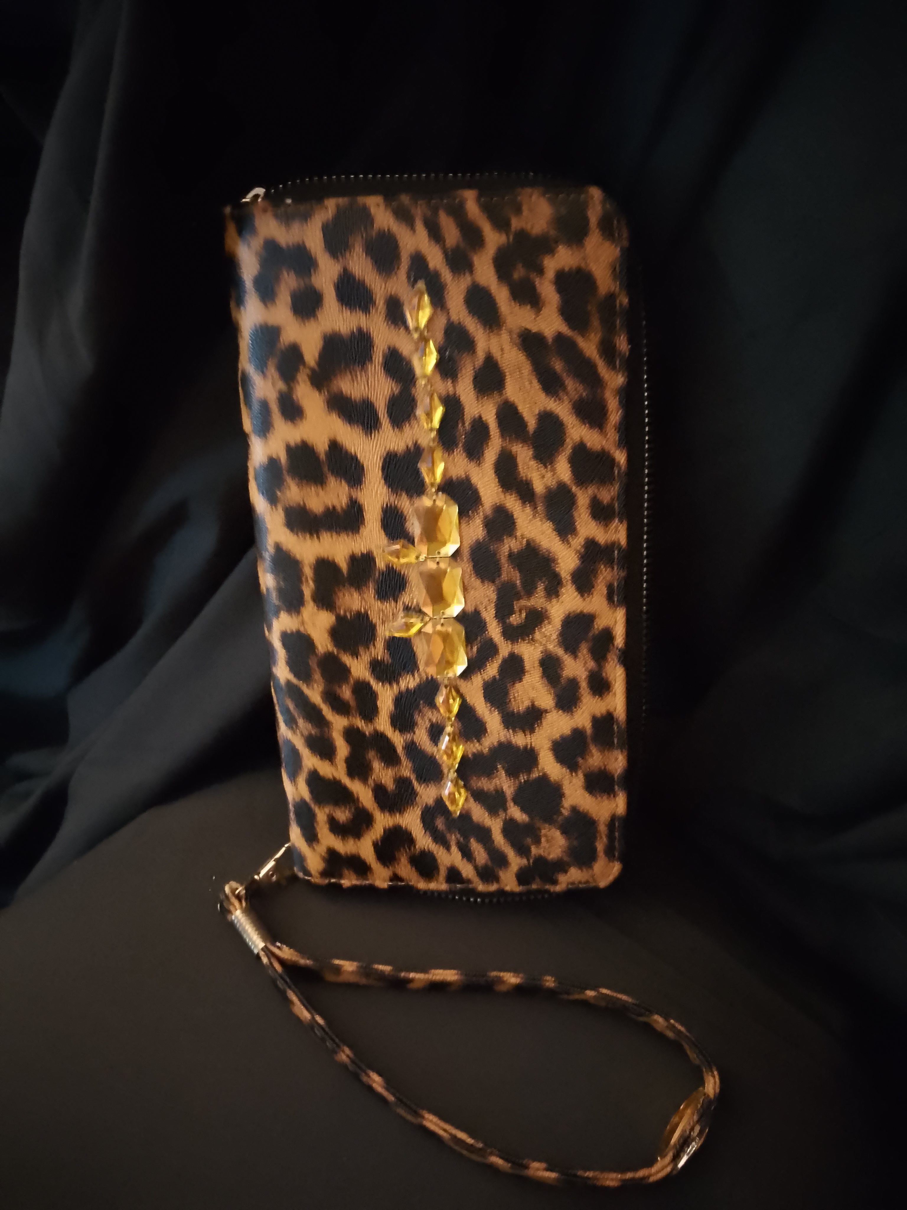Disco Honey Leopard Clutch Hand Bag