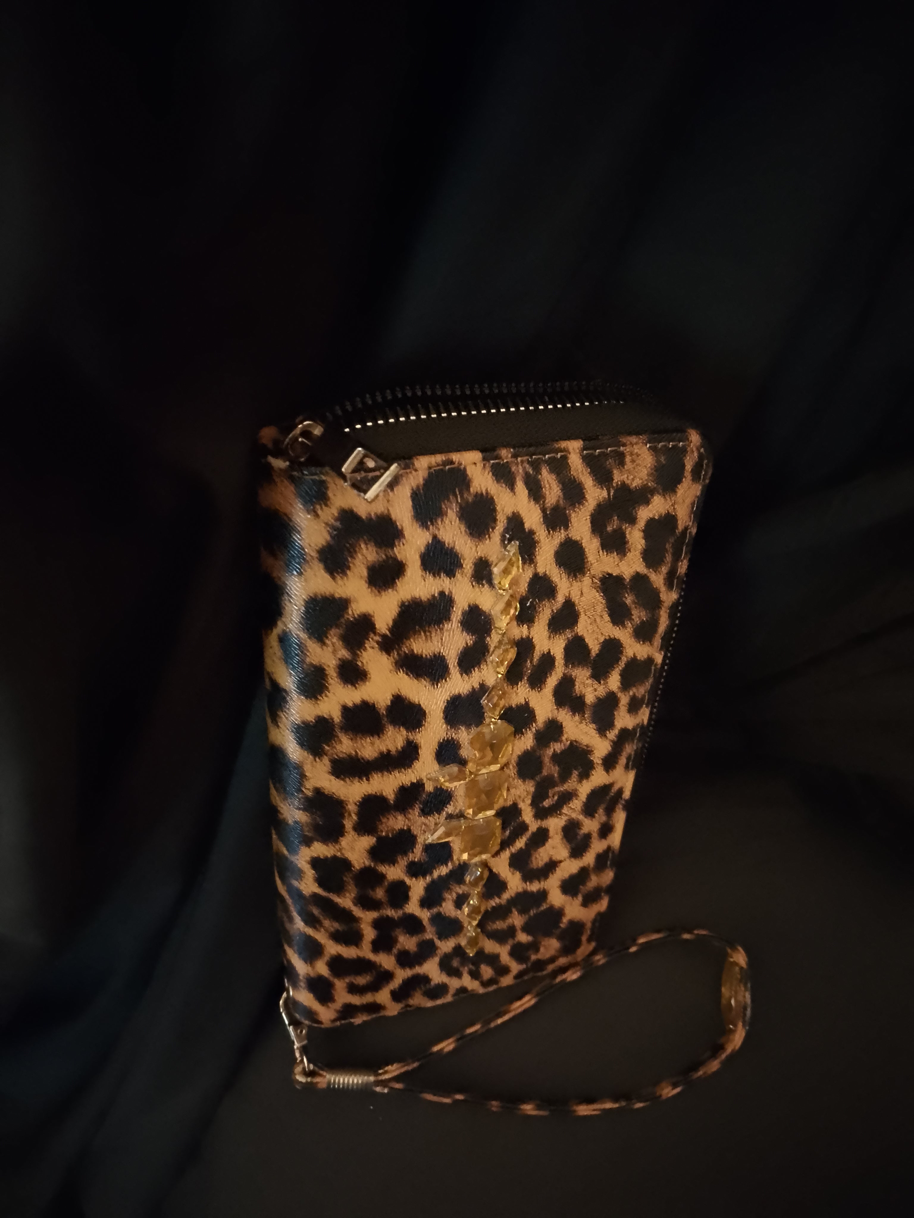 Disco Honey Leopard Clutch Hand Bag