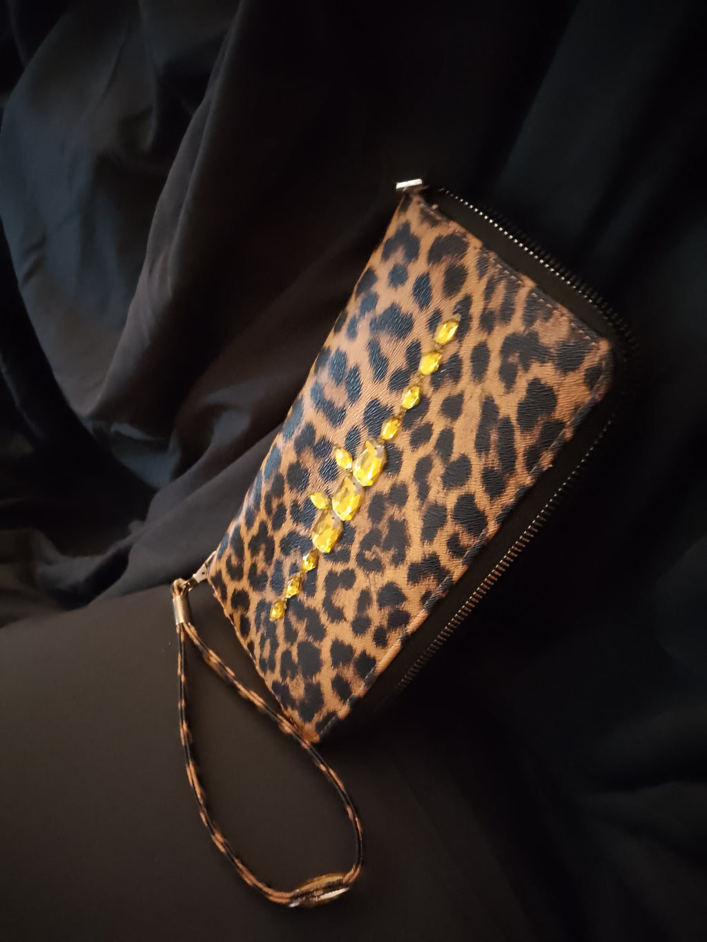 Disco Honey Leopard Clutch Hand Bag
