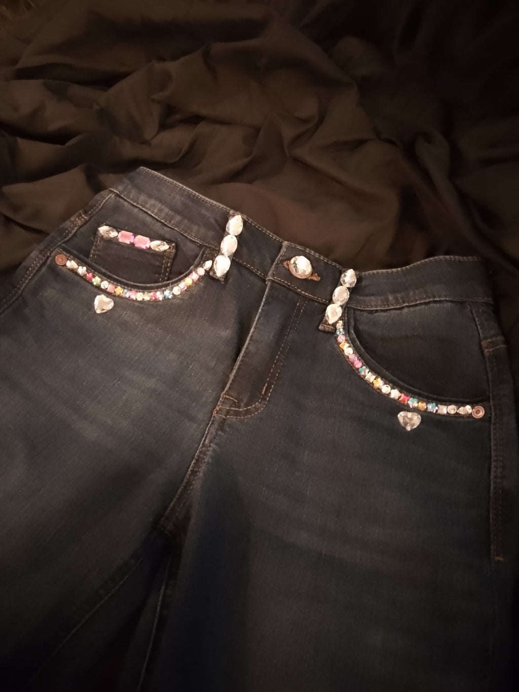 Starlight Rolled Denim Shorts Daisy Cut Offs