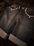 Starlight Rolled Denim Shorts Daisy Cut Offs
