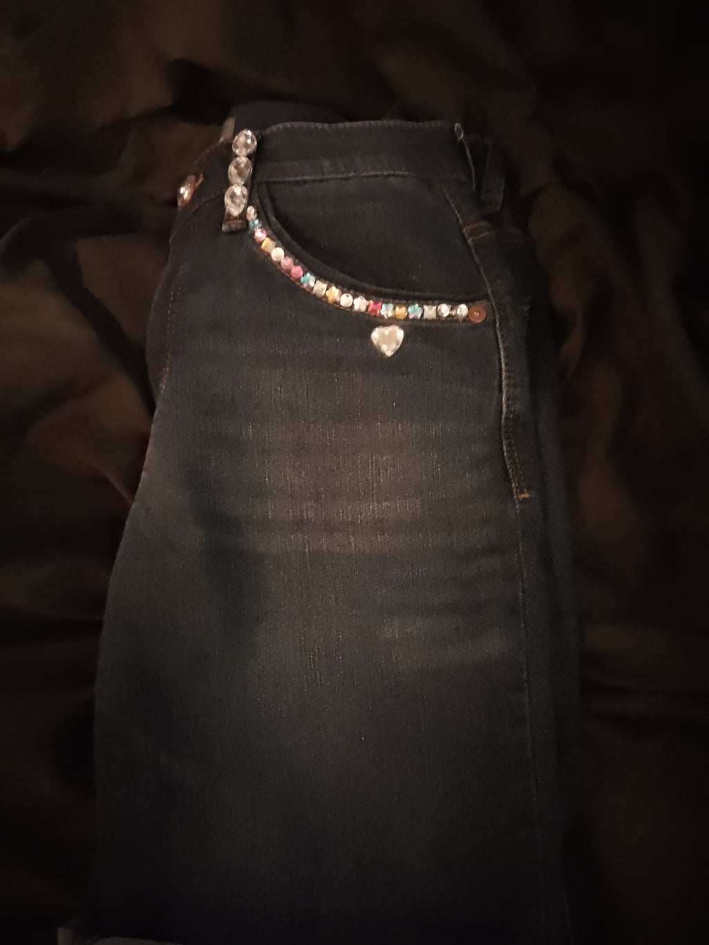 Starlight Rolled Denim Shorts Daisy Cut Offs