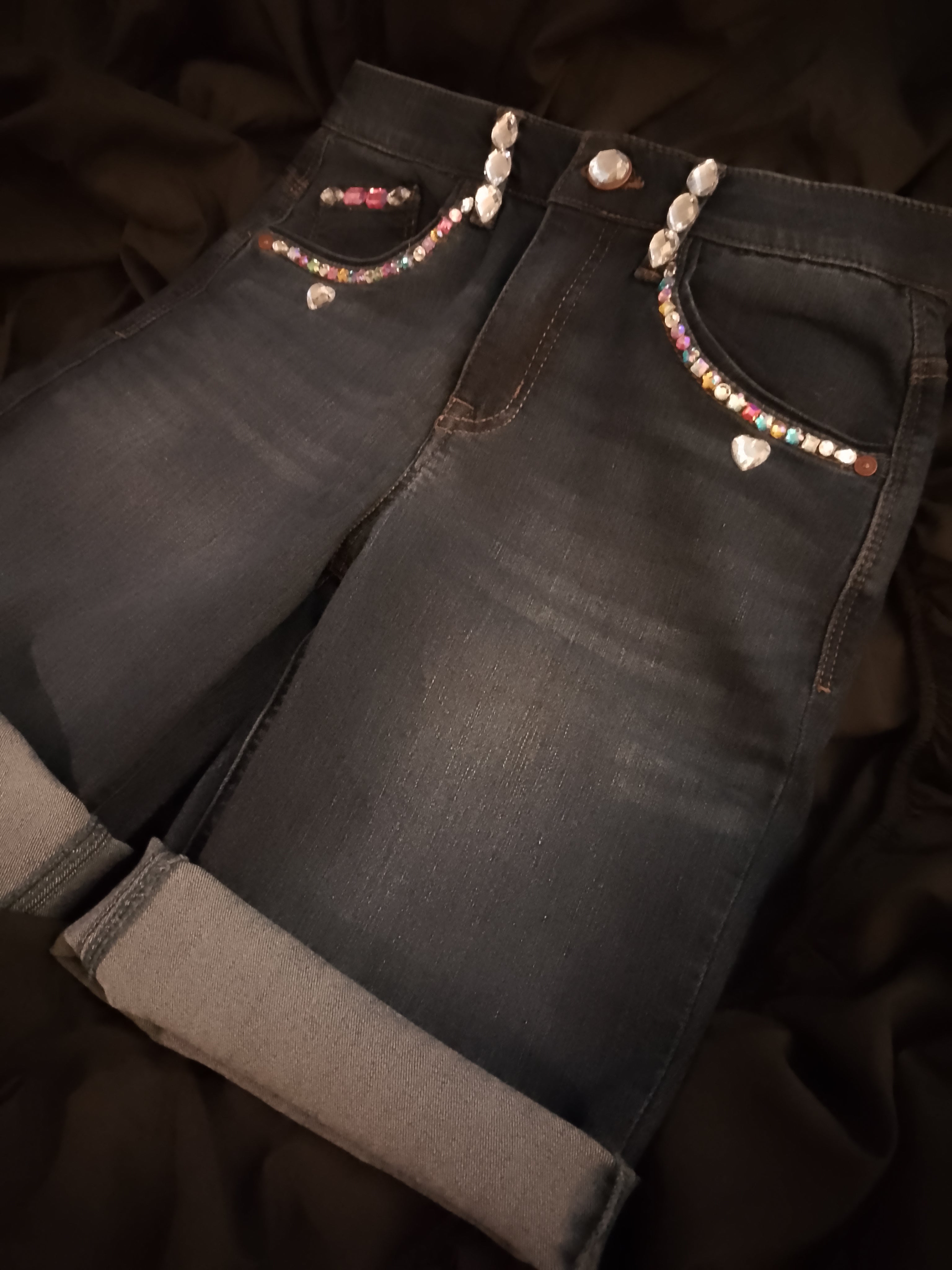 Starlight Rolled Denim Shorts Daisy Cut Offs
