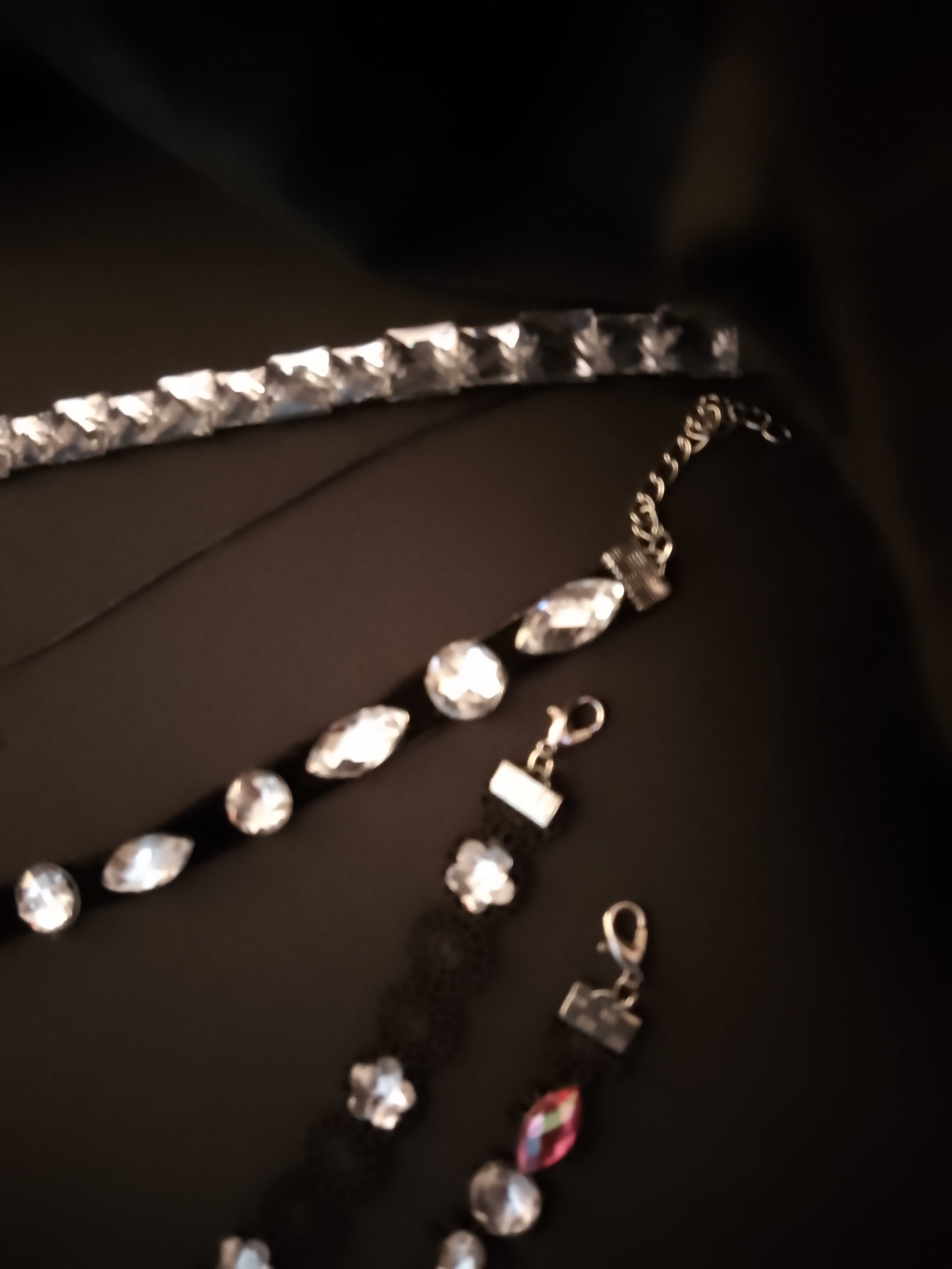 Midnight Chandelier Black Velvet Ribbon Neck Chokers