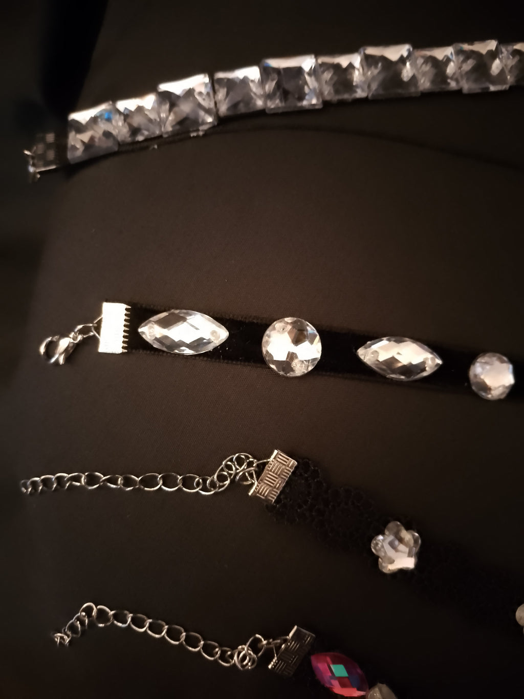 Midnight Chandelier Black Velvet Ribbon Neck Chokers