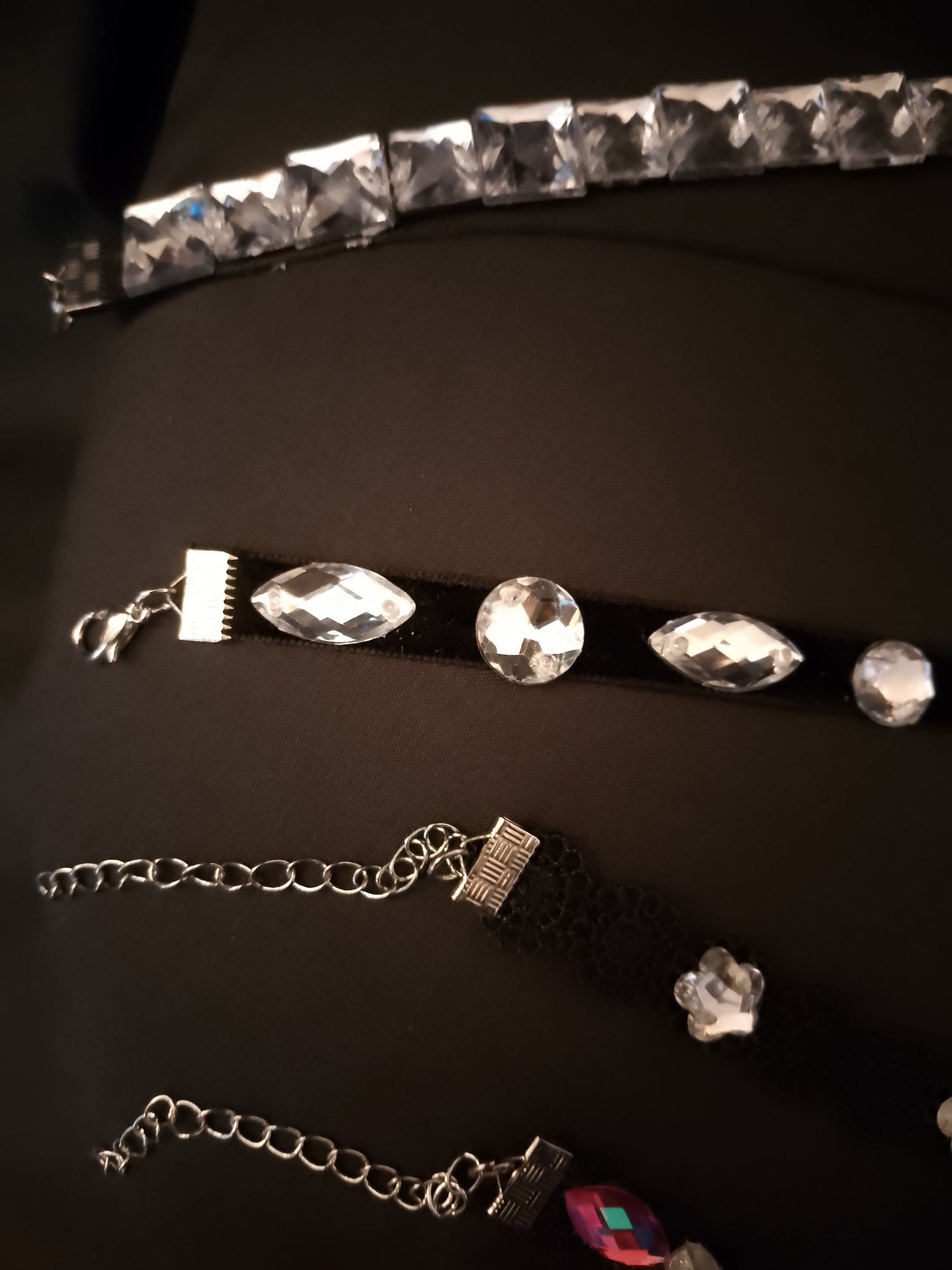 Midnight Chandelier Black Velvet Ribbon Neck Chokers