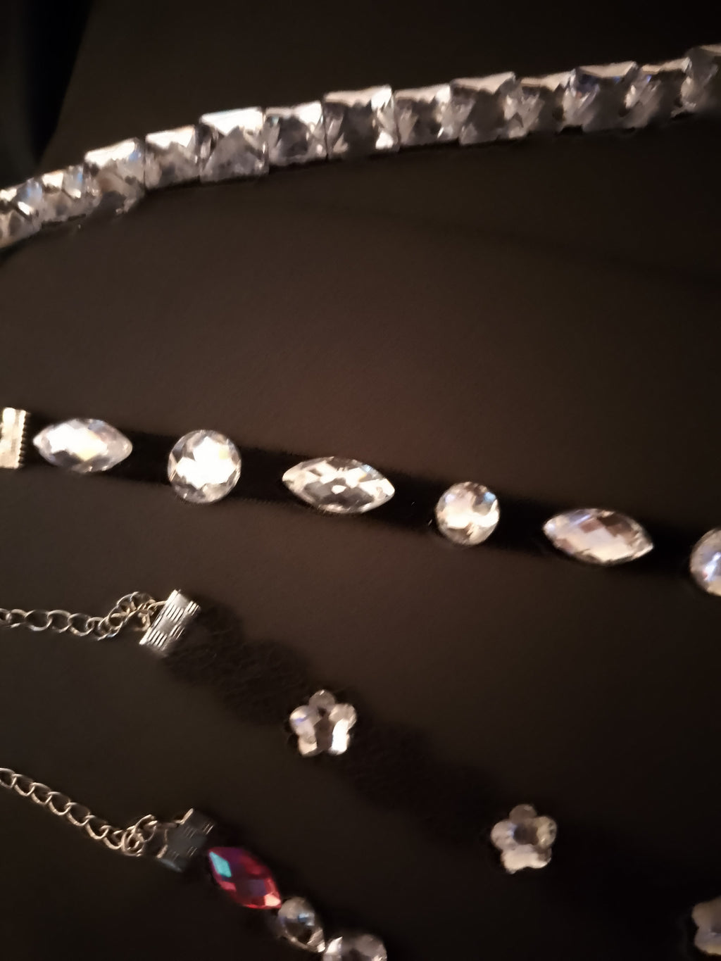 Midnight Chandelier Black Velvet Ribbon Neck Chokers