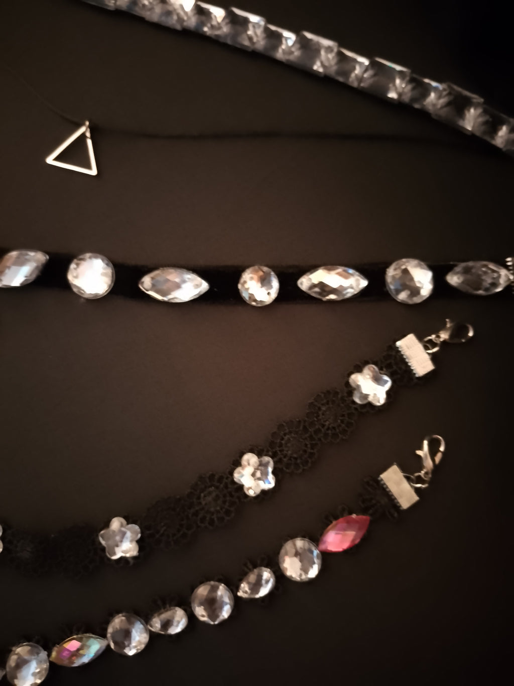 Midnight Chandelier Black Velvet Ribbon Neck Chokers