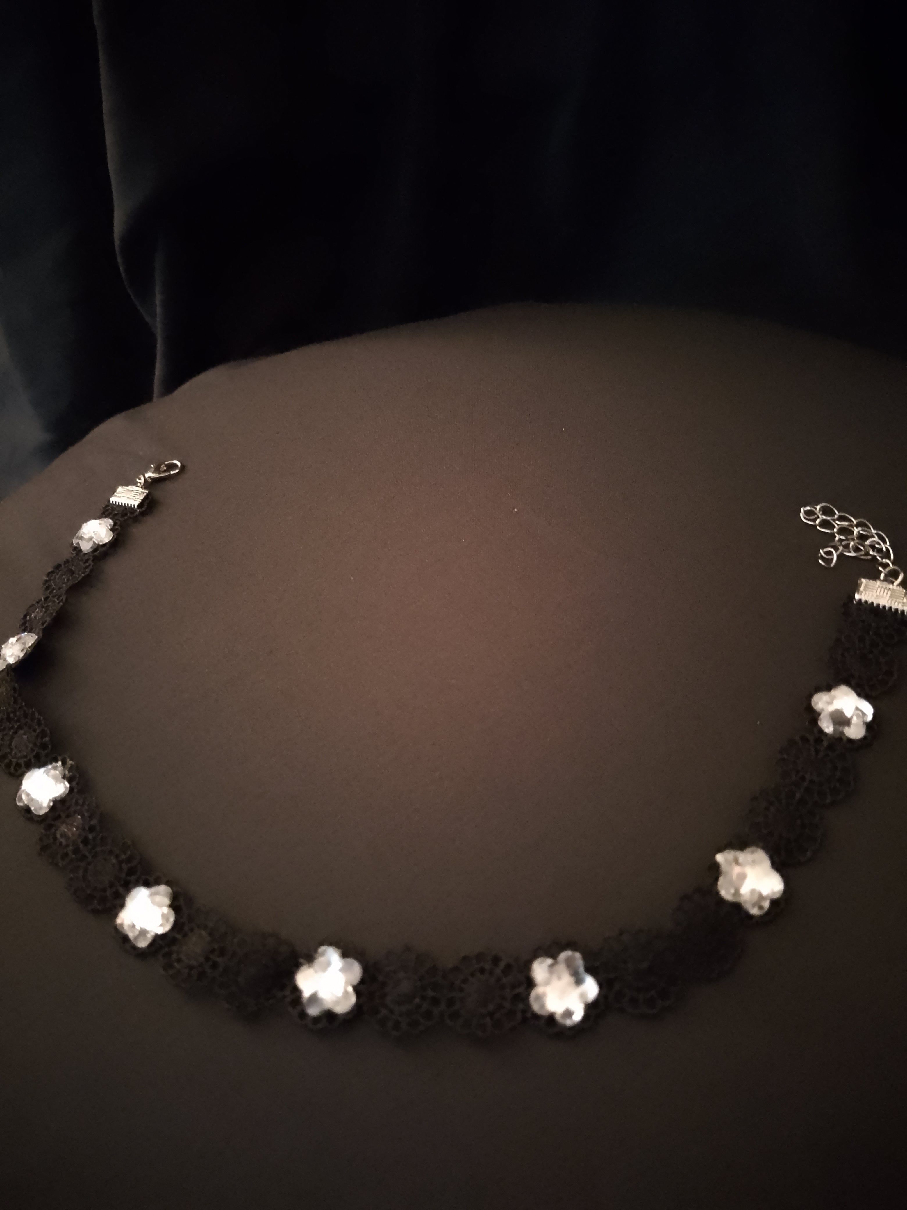 Midnight Chandelier Black Velvet Ribbon Neck Chokers