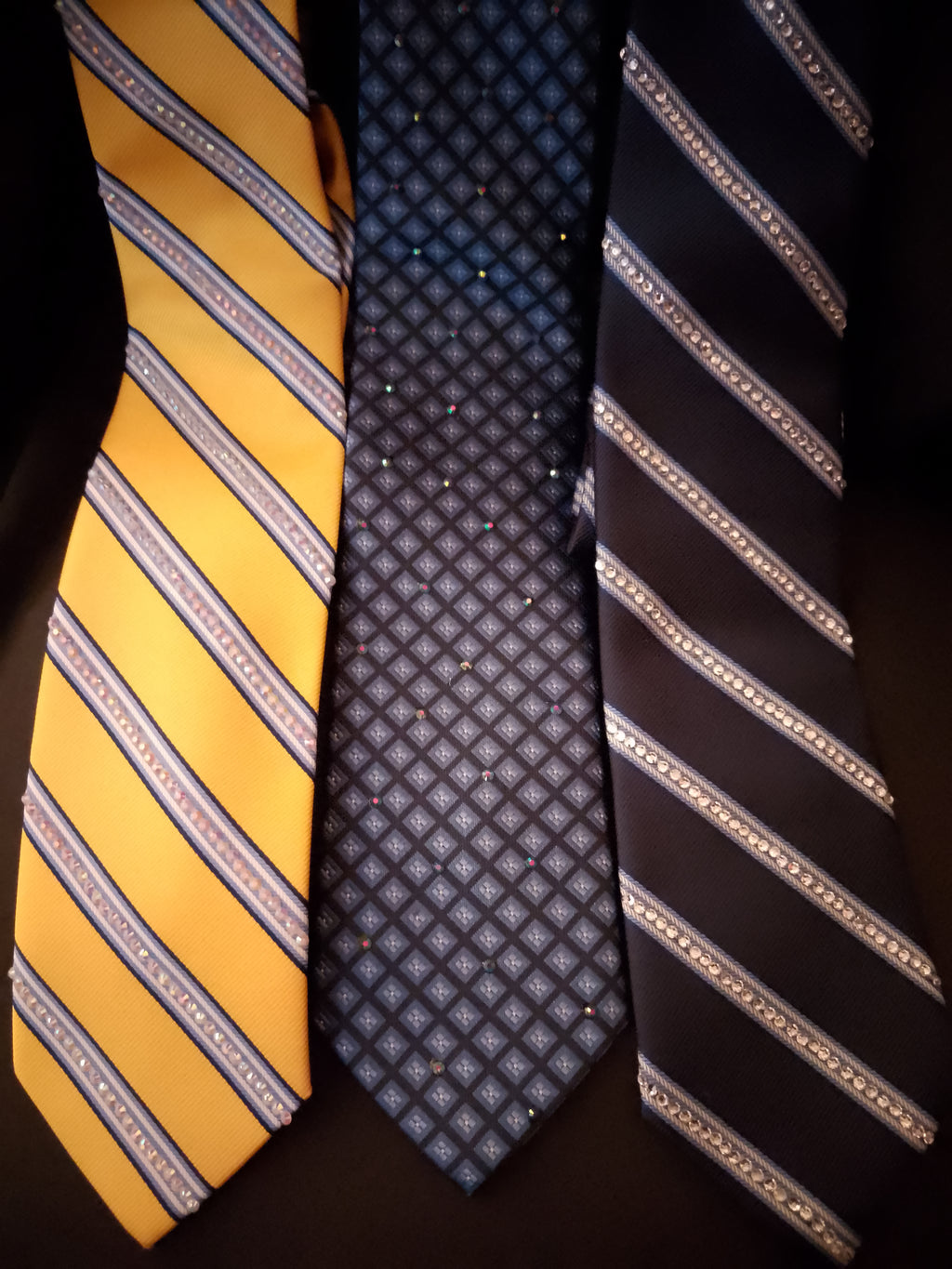 Main Office Syndicate Timber Knot Neck Ties W/ Hint Of Sparkling Gems
