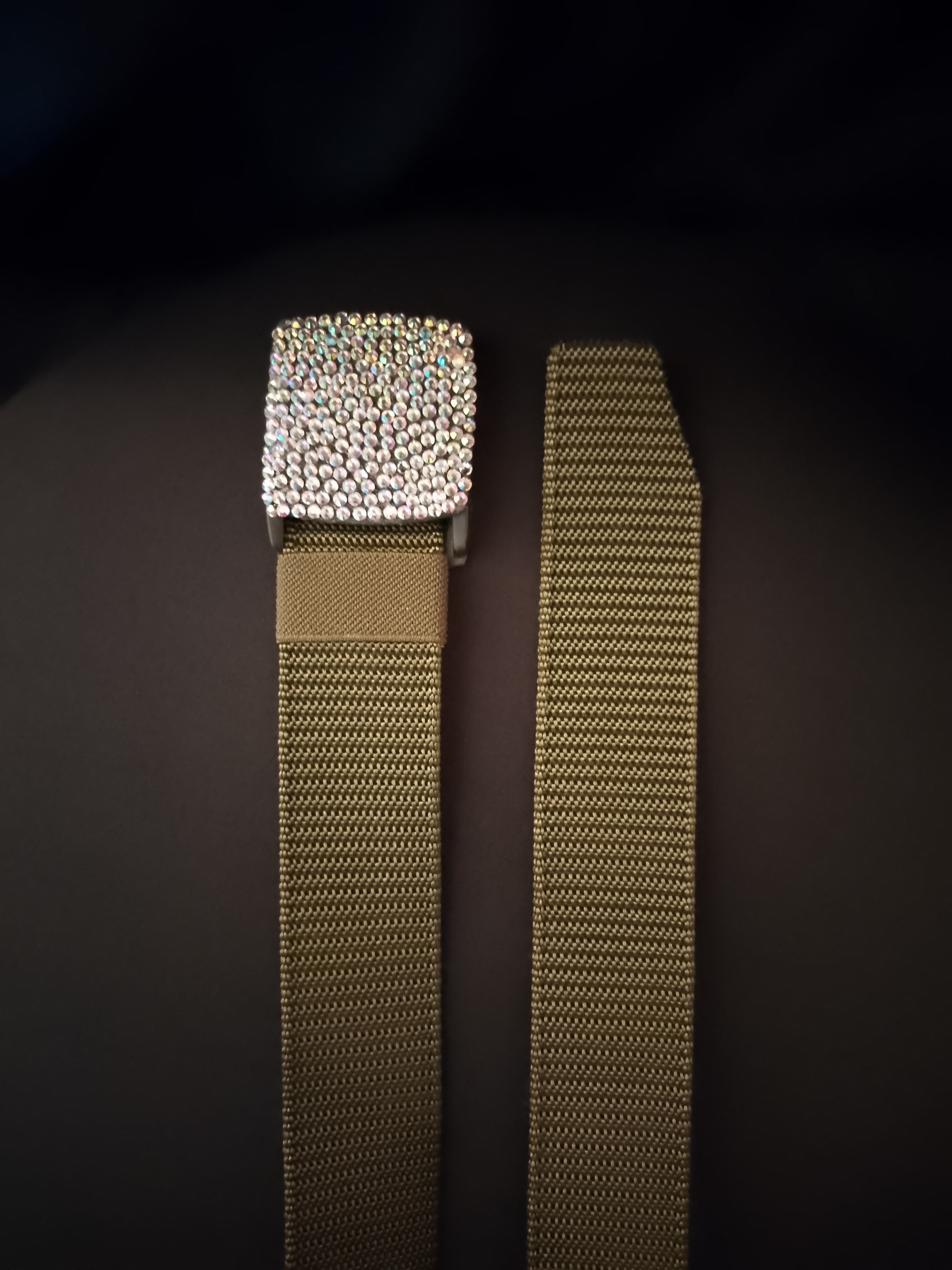 Tungsten Gem Buckle Voltage Magma Flare Belts