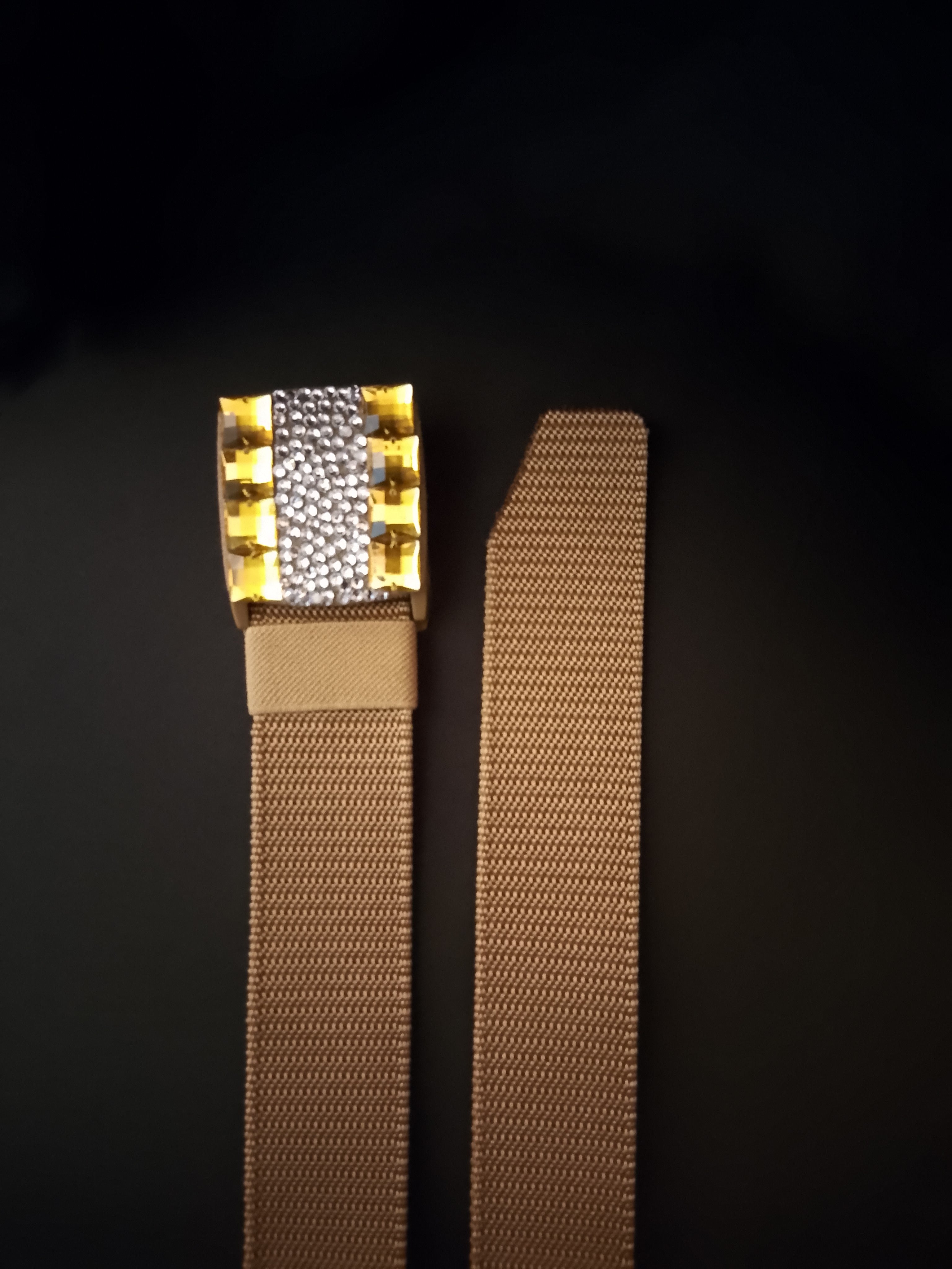 Tungsten Gem Buckle Voltage Magma Flare Belts