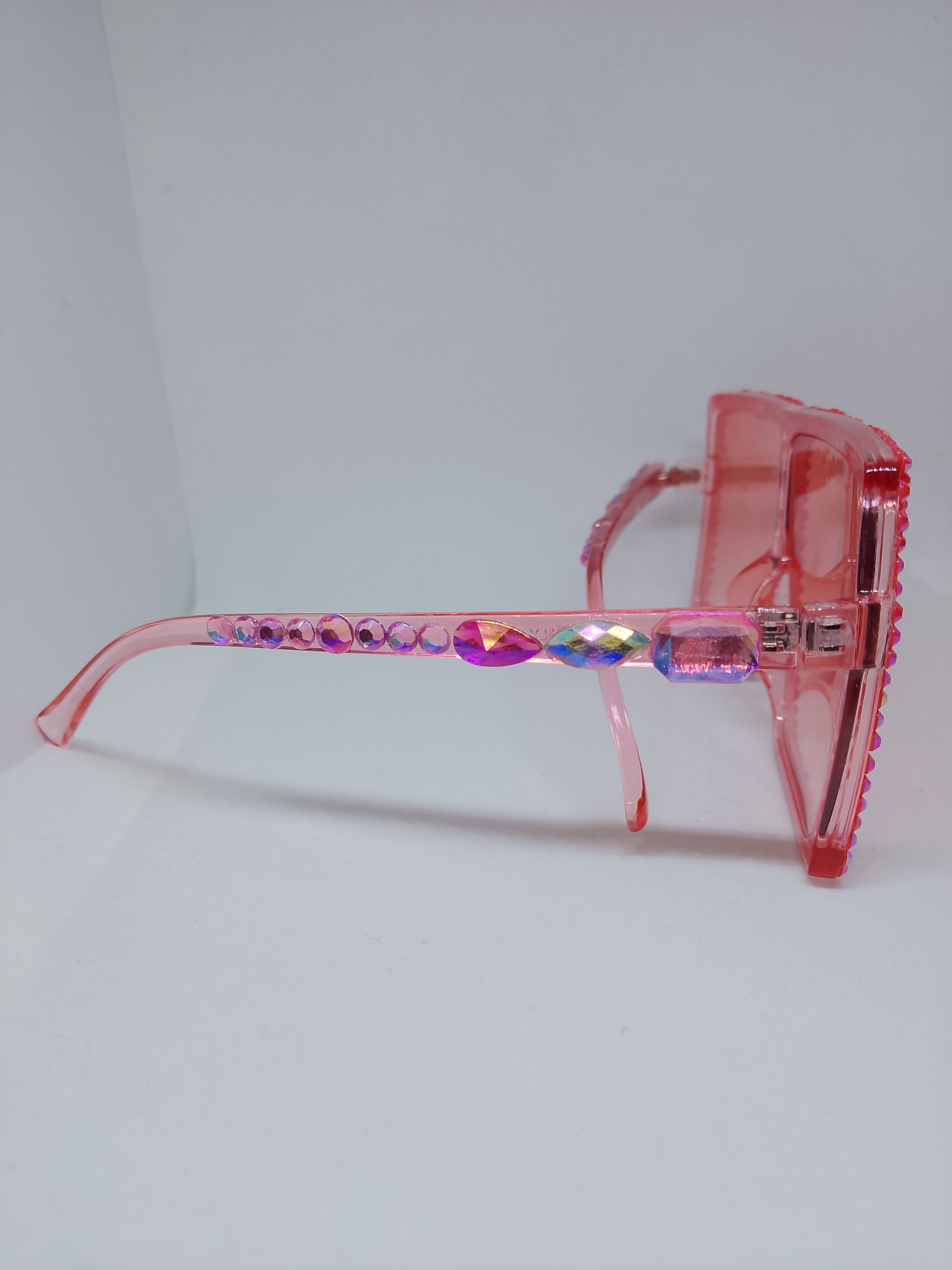 Peachy Keen Apricot Translucent Sunlit Gloss Frame Glasses