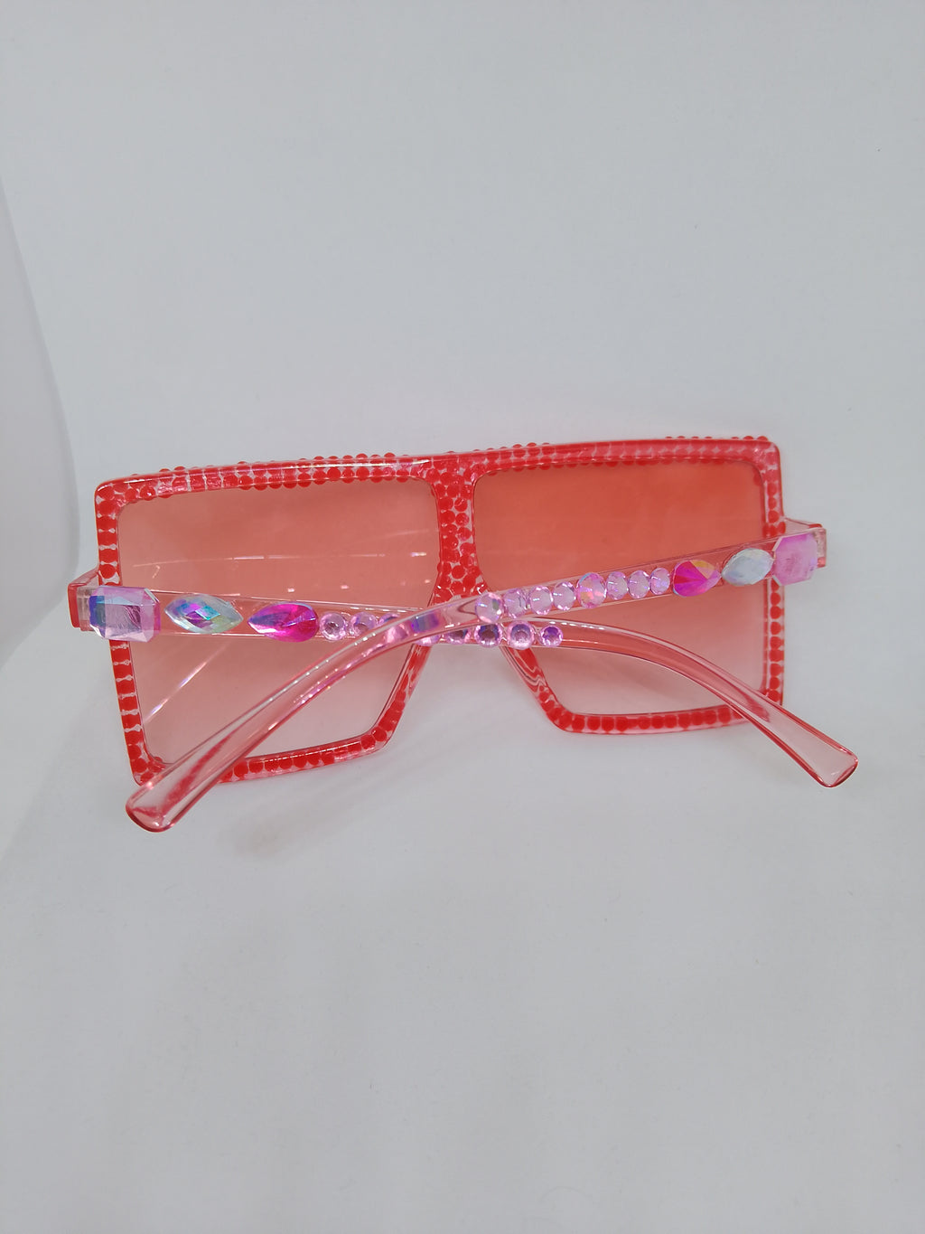Peachy Keen Apricot Translucent Sunlit Gloss Frame Glasses