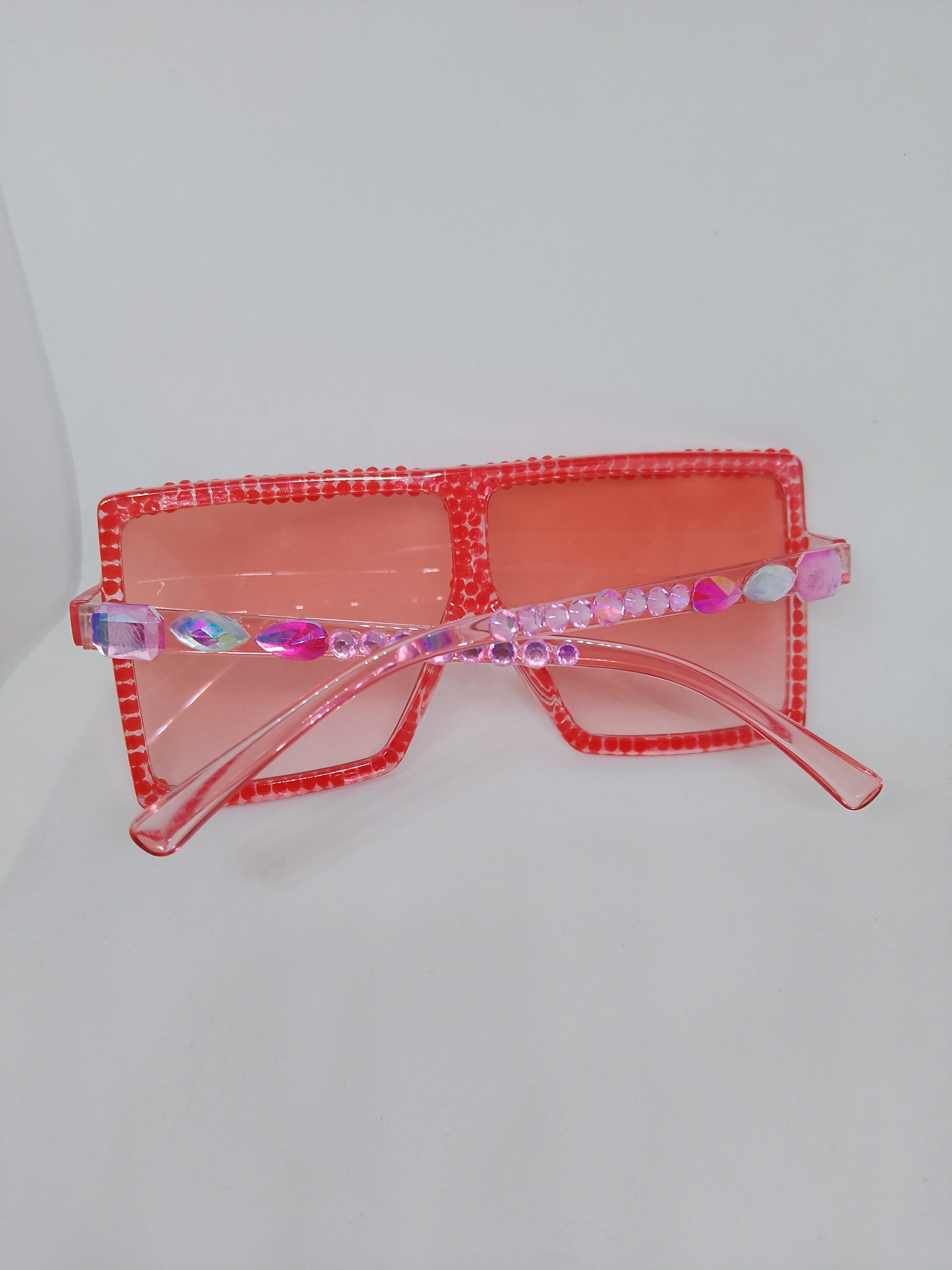 Peachy Keen Apricot Translucent Sunlit Gloss Frame Glasses