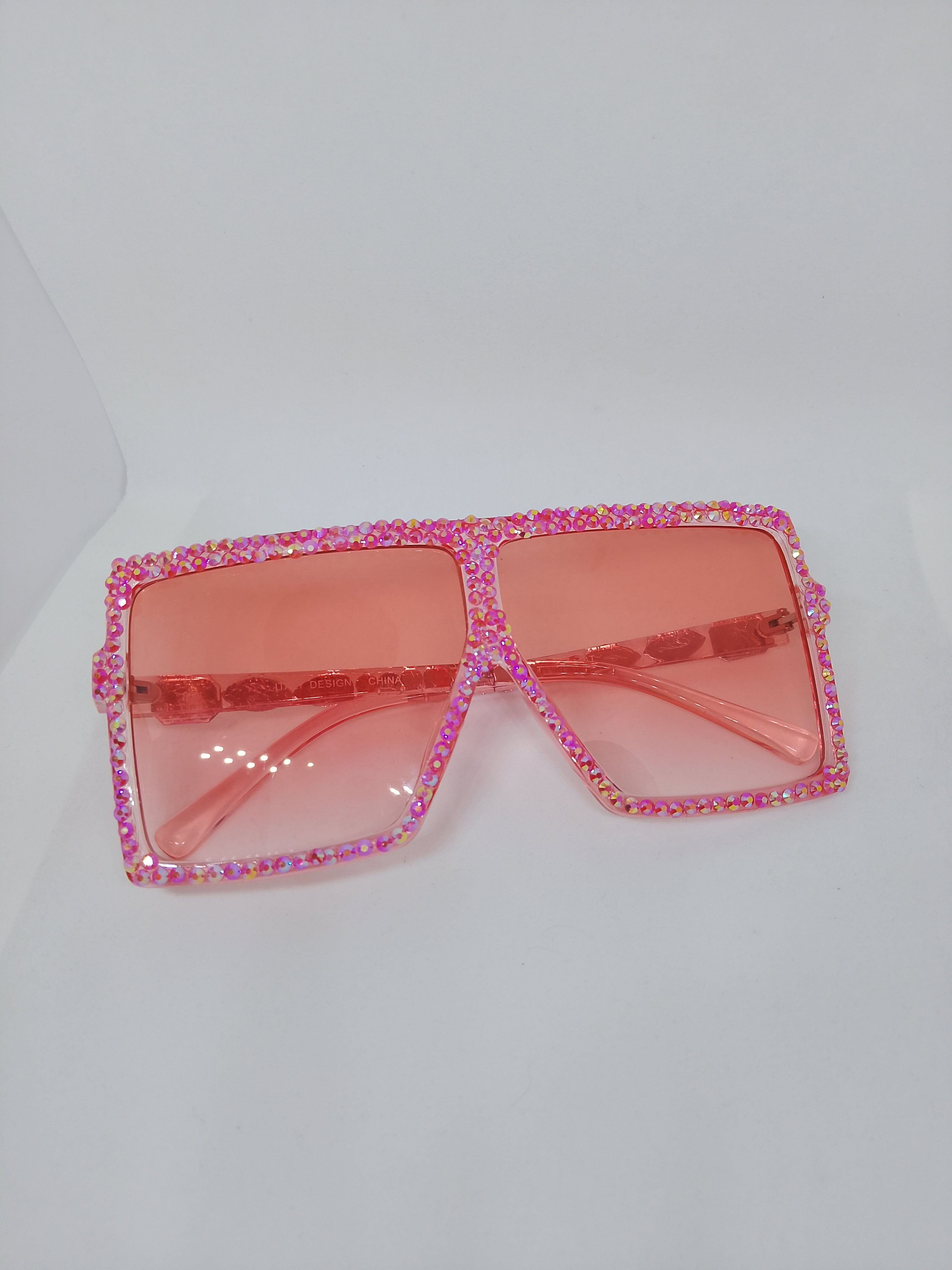 Peachy Keen Apricot Translucent Sunlit Gloss Frame Glasses