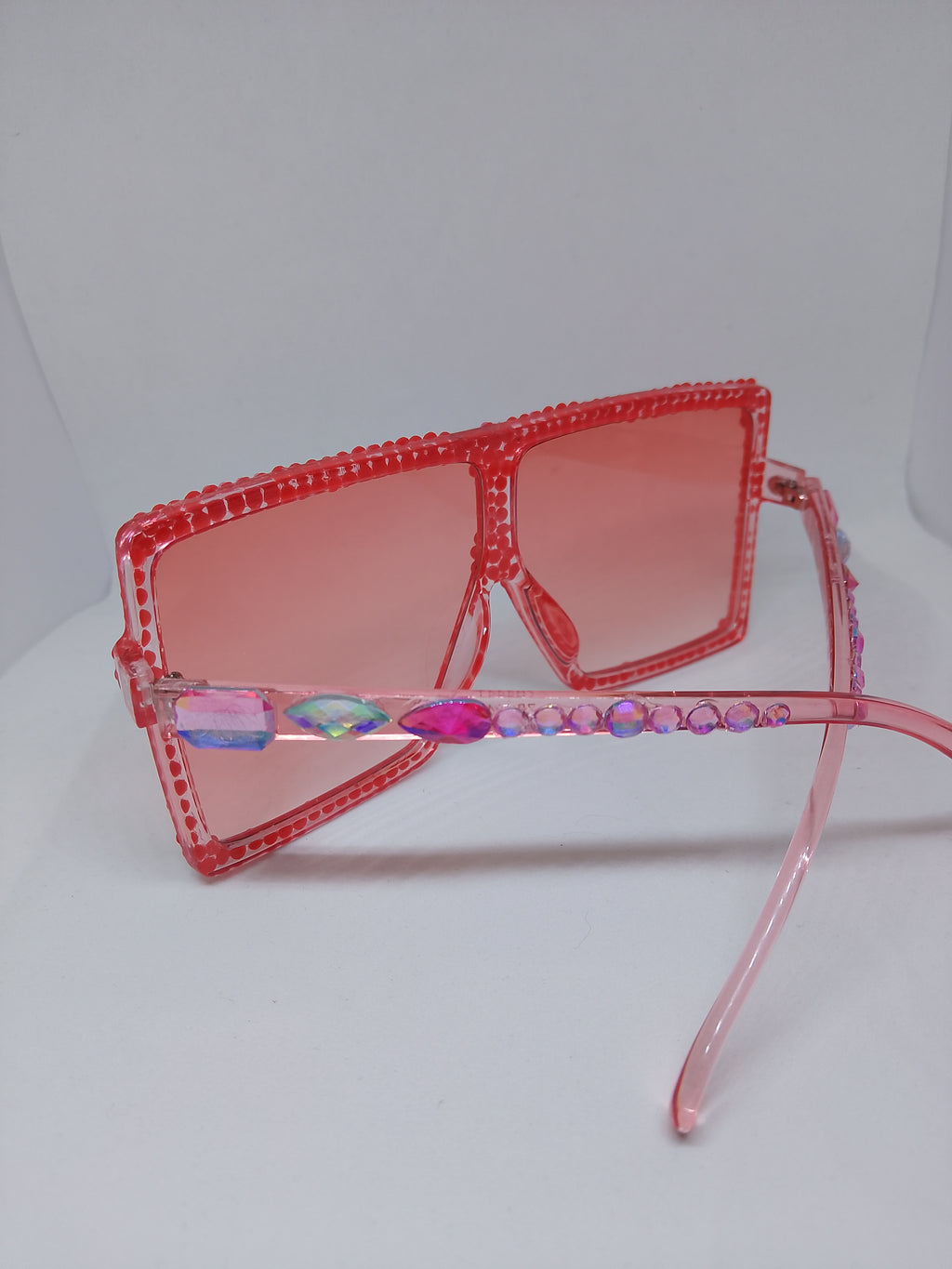Peachy Keen Apricot Translucent Sunlit Gloss Frame Glasses