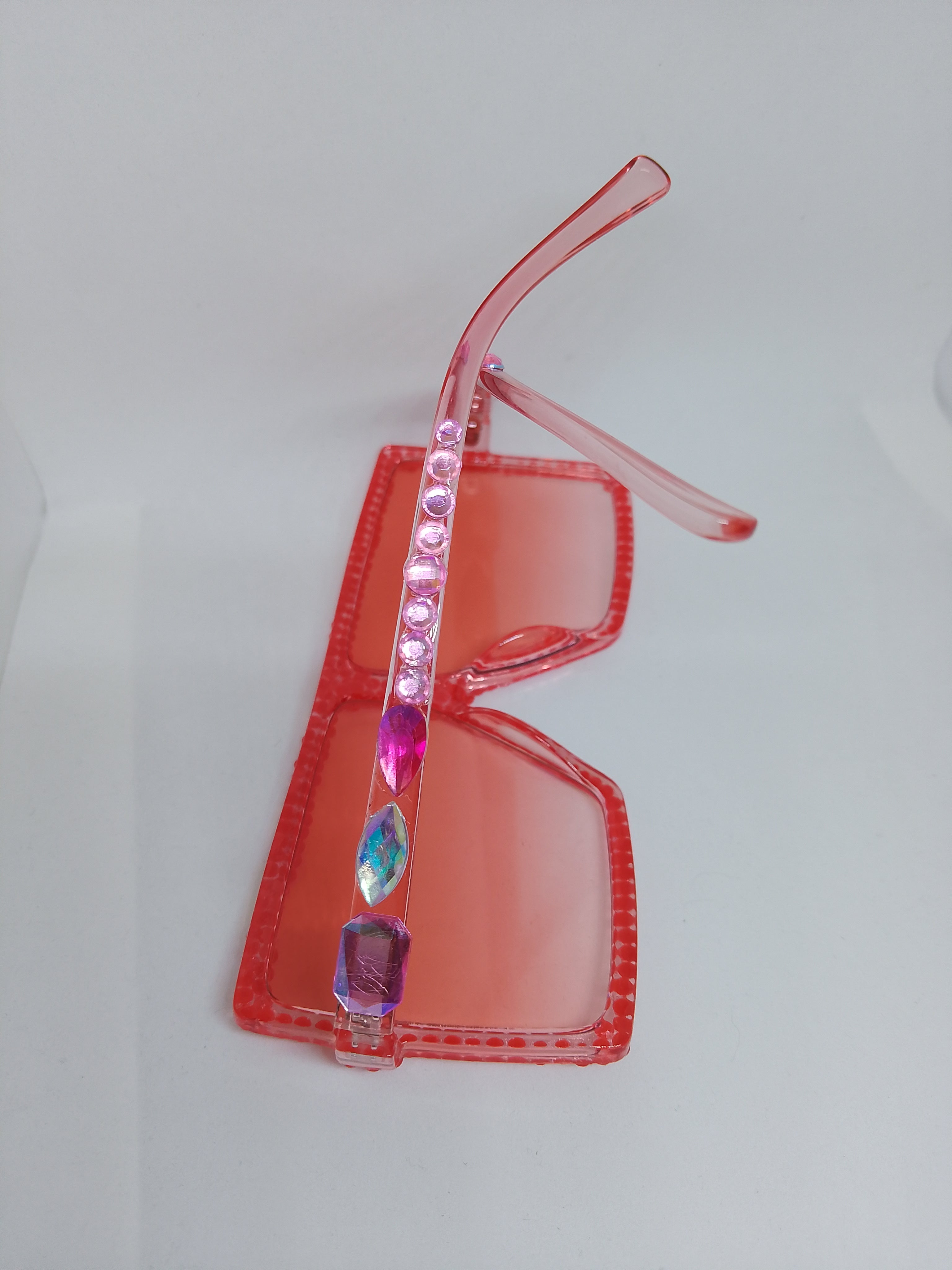 Peachy Keen Apricot Translucent Sunlit Gloss Frame Glasses