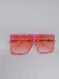 Peachy Keen Apricot Translucent Sunlit Gloss Frame Glasses