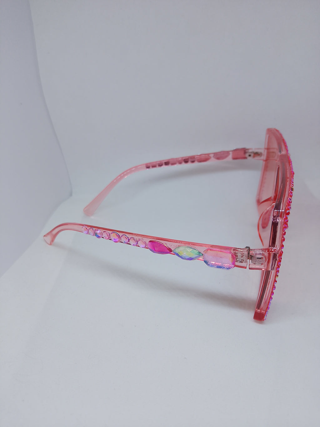 Peachy Keen Apricot Translucent Sunlit Gloss Frame Glasses