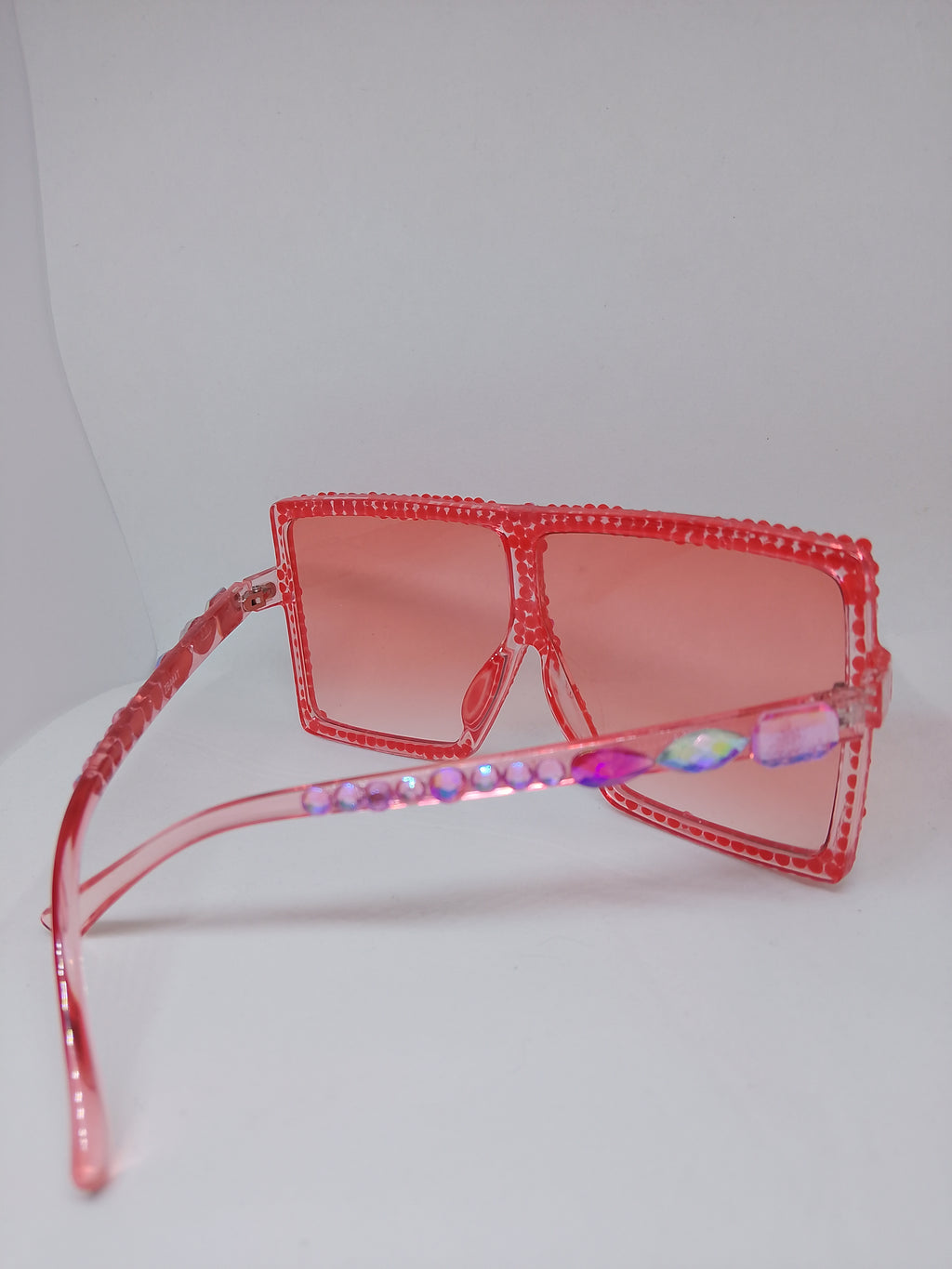 Peachy Keen Apricot Translucent Sunlit Gloss Frame Glasses