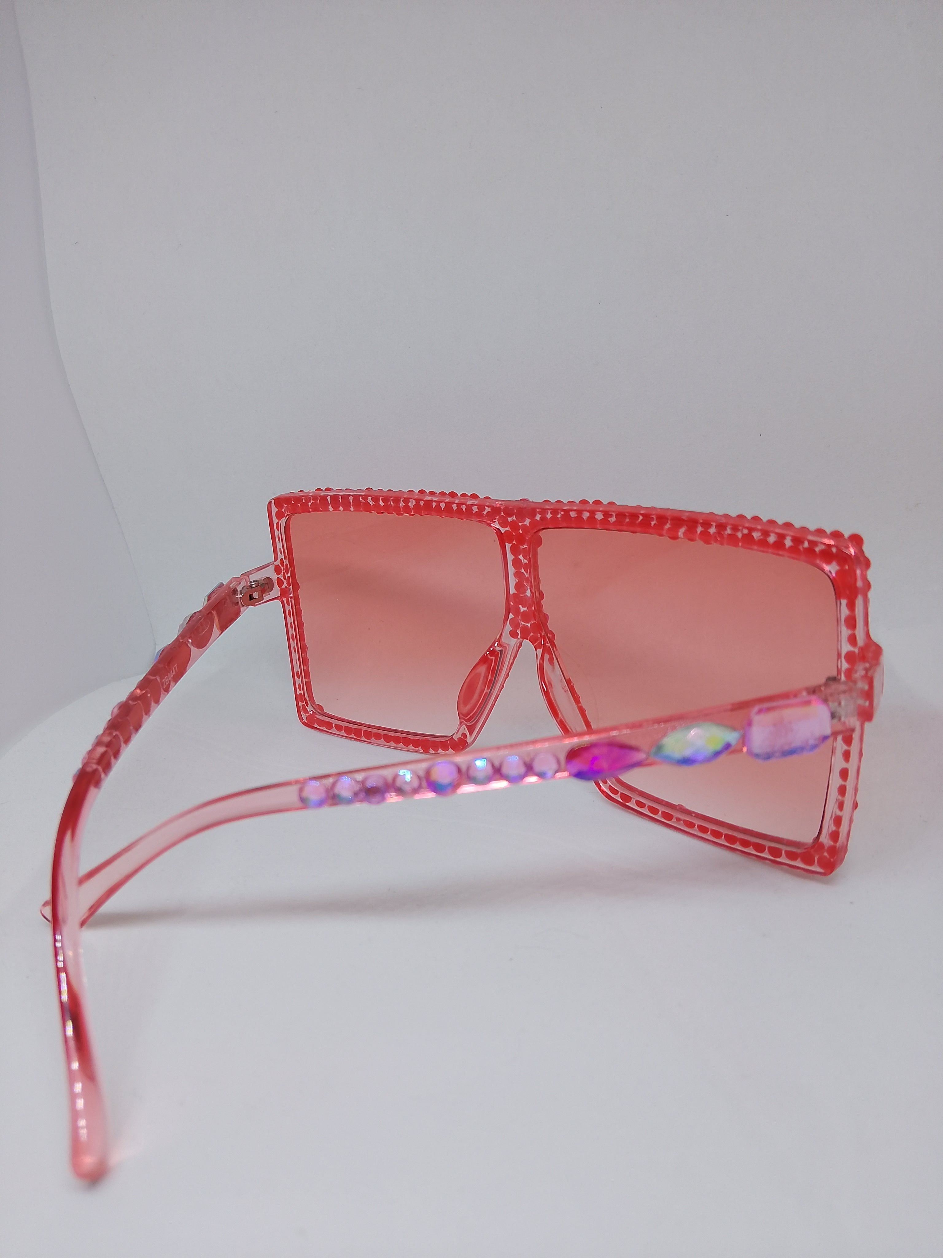 Peachy Keen Apricot Translucent Sunlit Gloss Frame Glasses