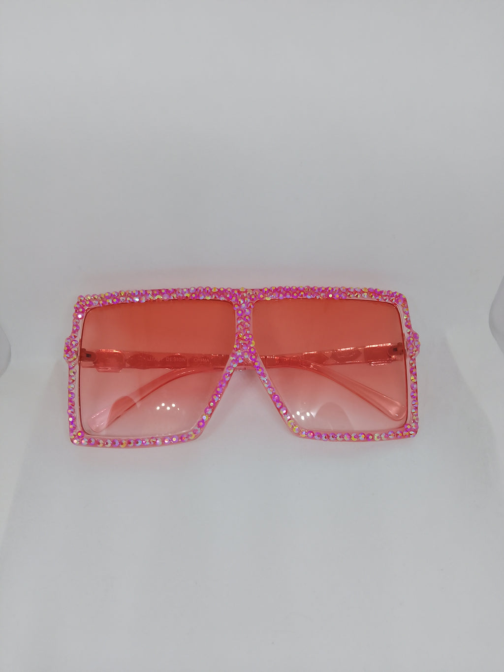 Peachy Keen Apricot Translucent Sunlit Gloss Frame Glasses