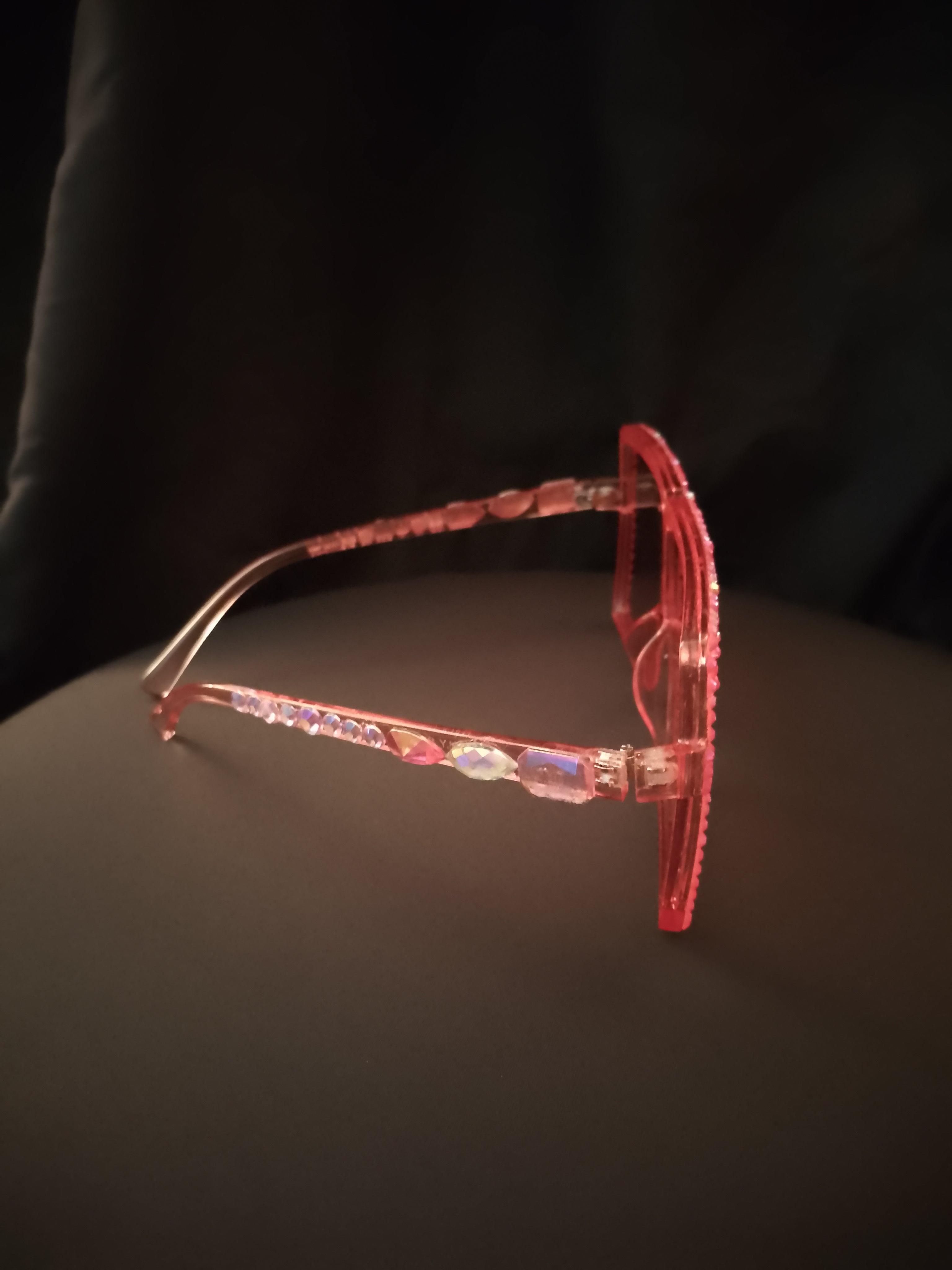 Peachy Keen Apricot Translucent Sunlit Gloss Frame Glasses
