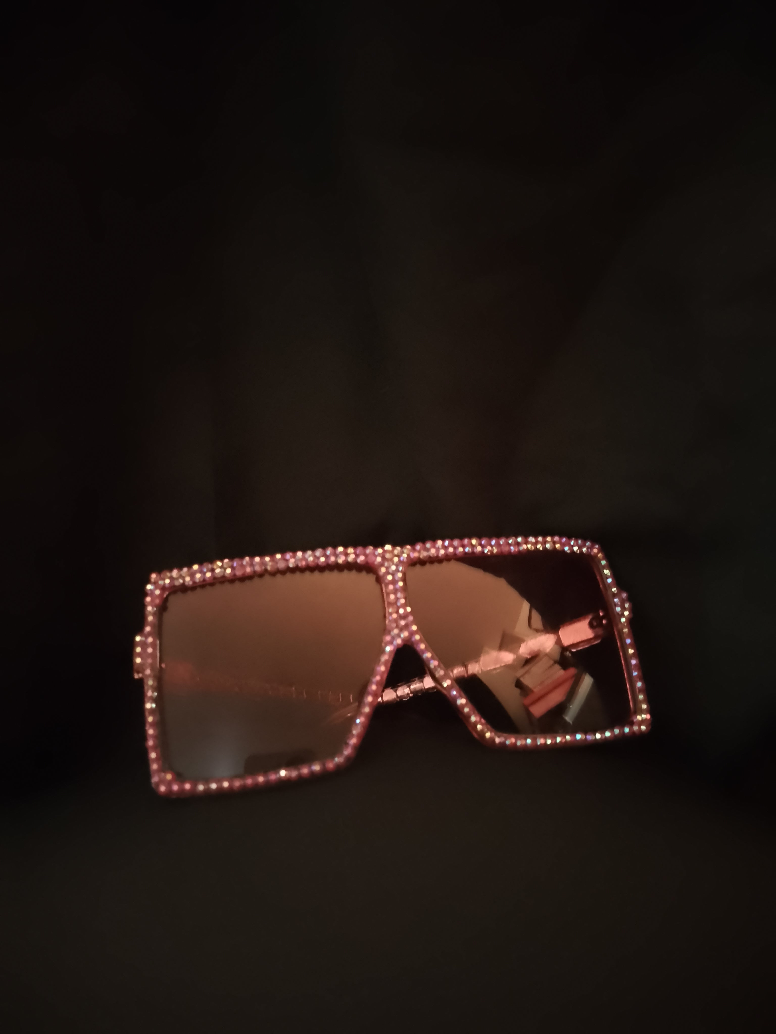 Peachy Keen Apricot Translucent Sunlit Gloss Frame Glasses