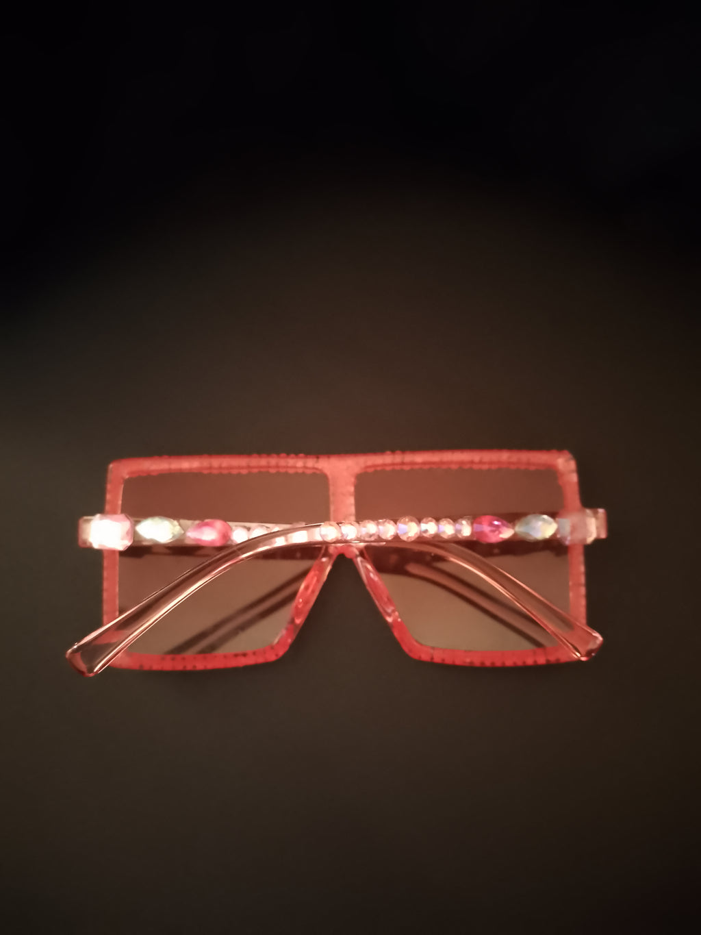 Peachy Keen Apricot Translucent Sunlit Gloss Frame Glasses