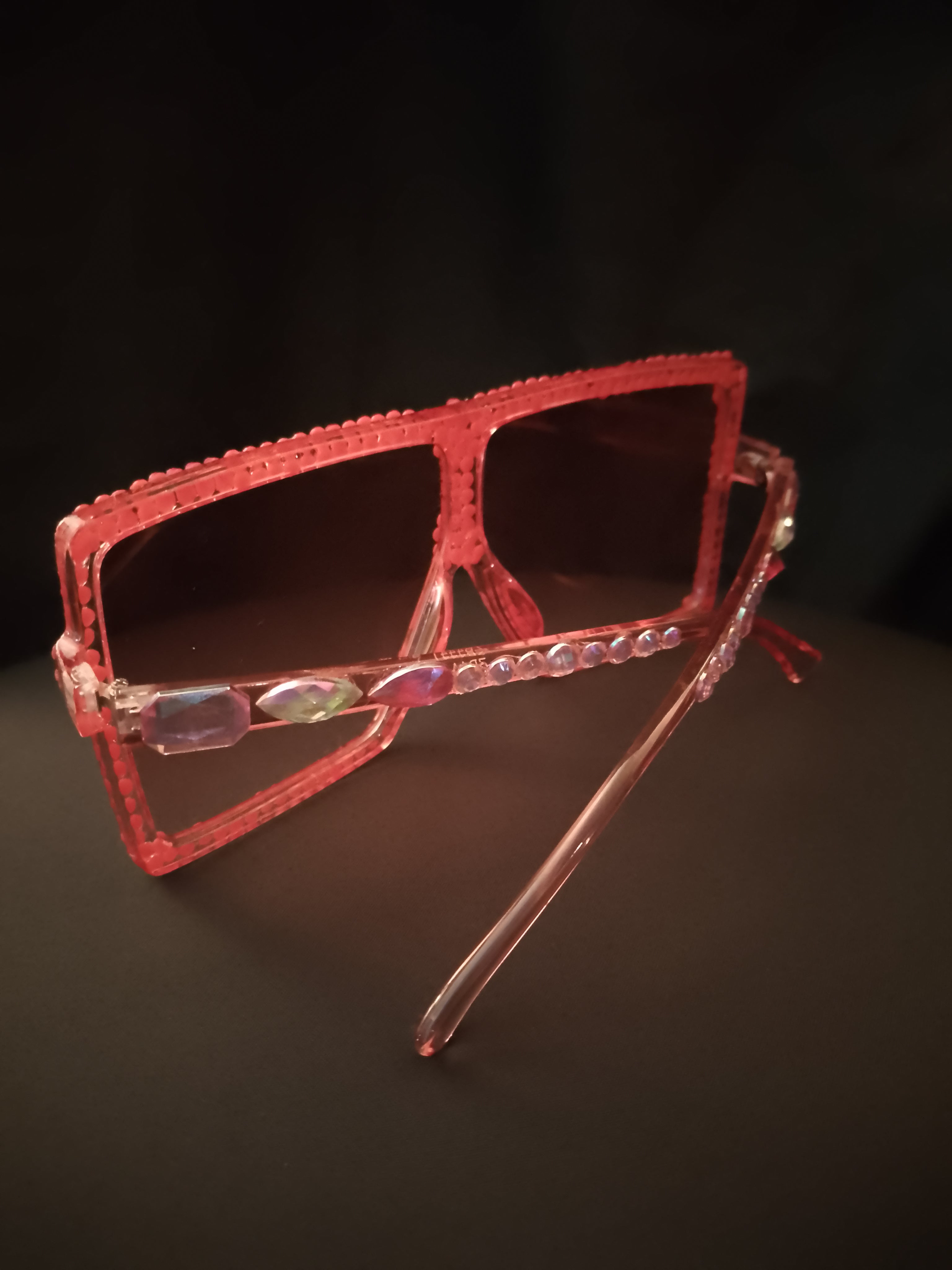 Peachy Keen Apricot Translucent Sunlit Gloss Frame Glasses