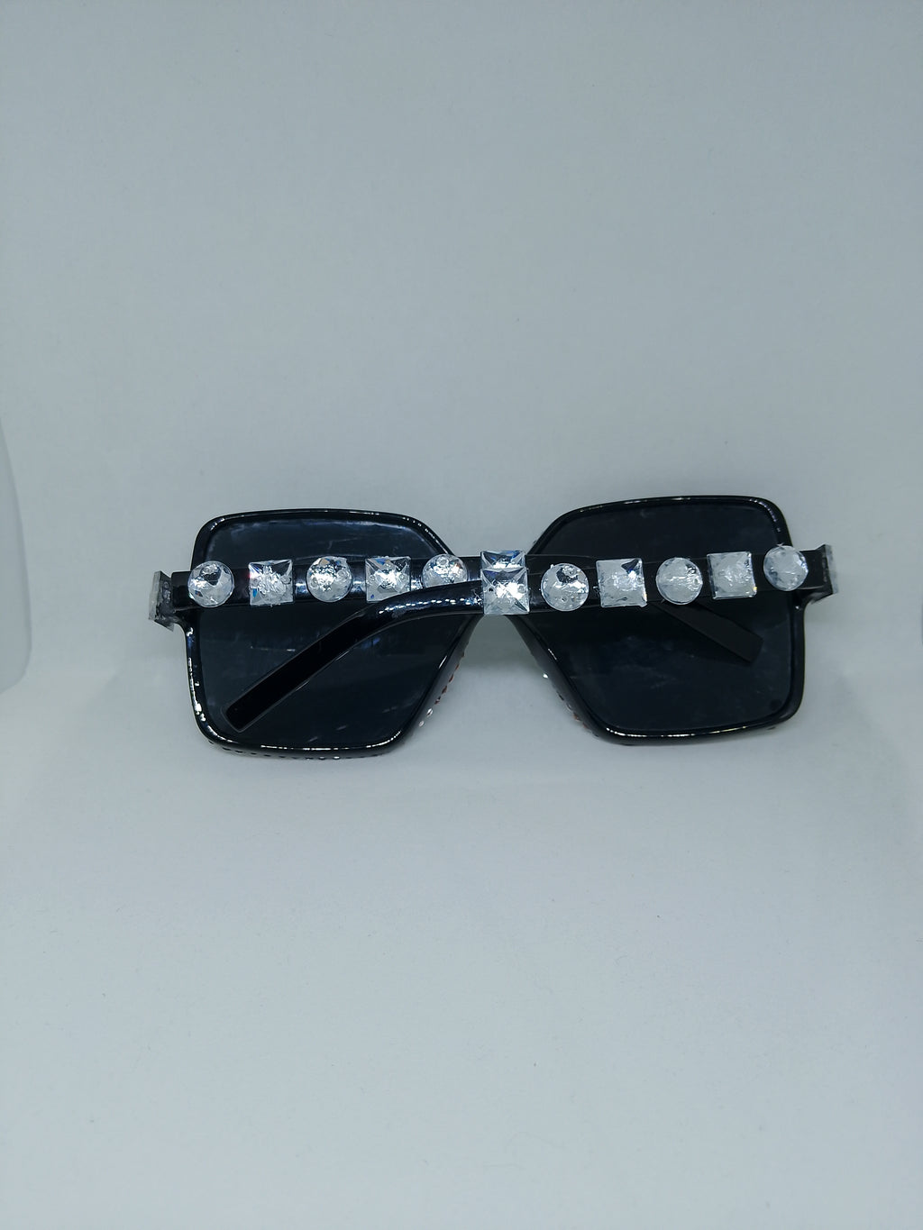 T - Cosmic Galaxy Sparkle Royalty Blue & Silver Gems Frame Glasses